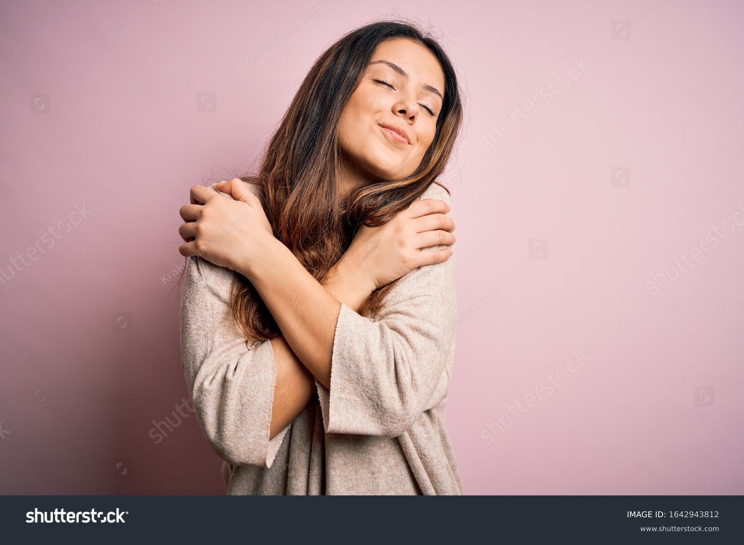 19,827 Woman Self Hug Images, Stock Photos & Vectors | Shutterstock