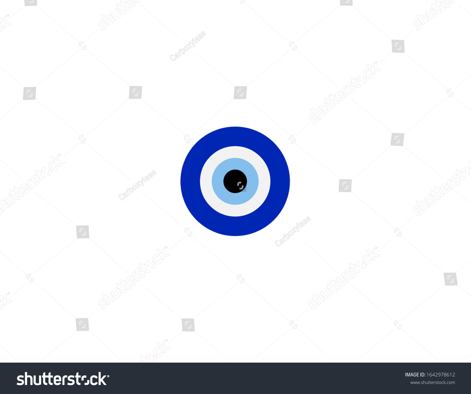 Stock Vector Nazar Amulet Vector Flat Icon Isolated Nazar Eye Emoji Illustration 1642978612 