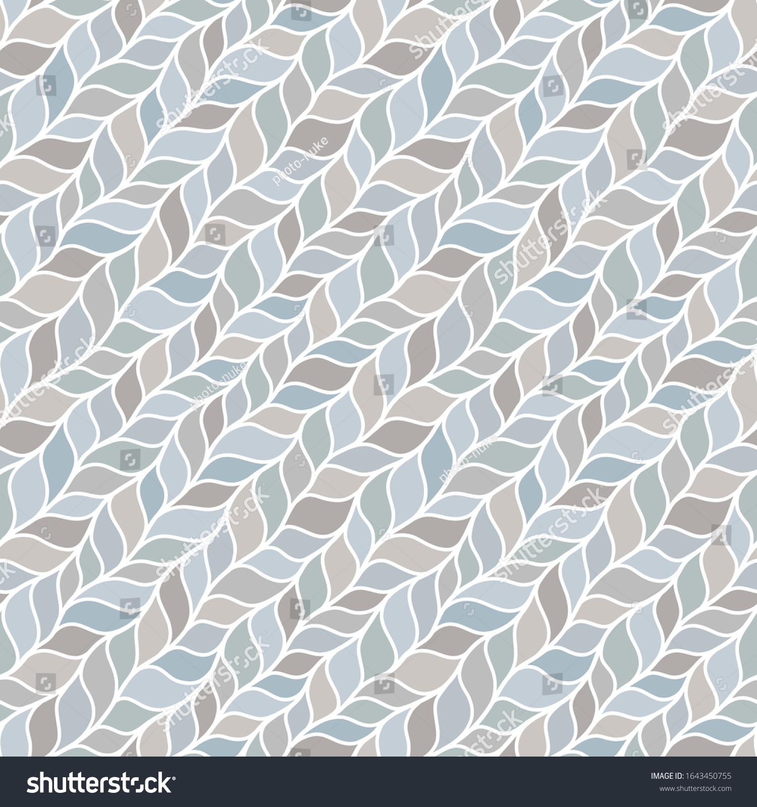 Gray Seamless Pattern Braids Endless Texture Stock Vector (Royalty Free ...