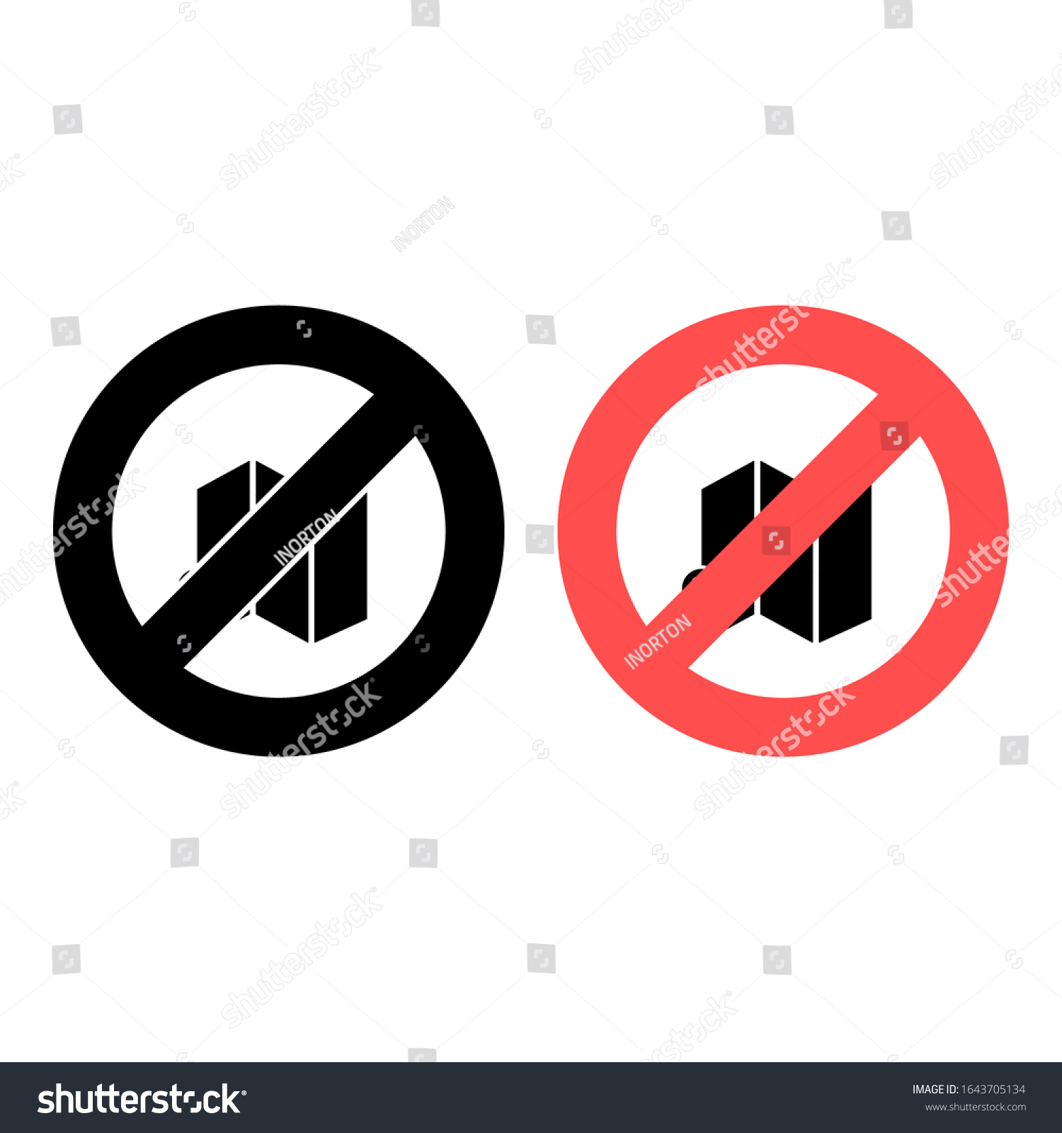 No Map Location Icon Simple Glyph Stock Vector (Royalty Free ...