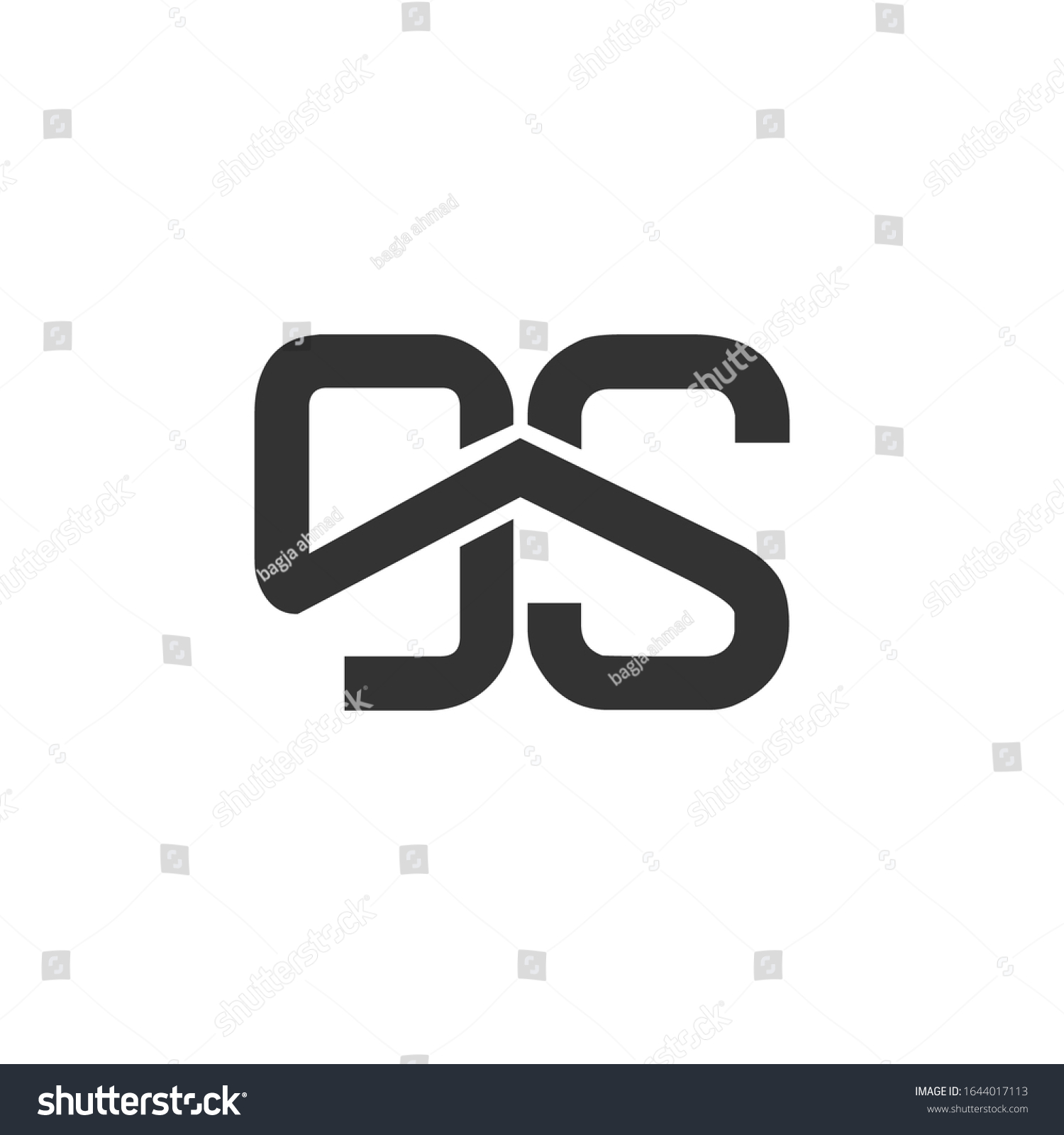 Gs Logo Design Vector Sign Template Stock Vector (Royalty Free ...