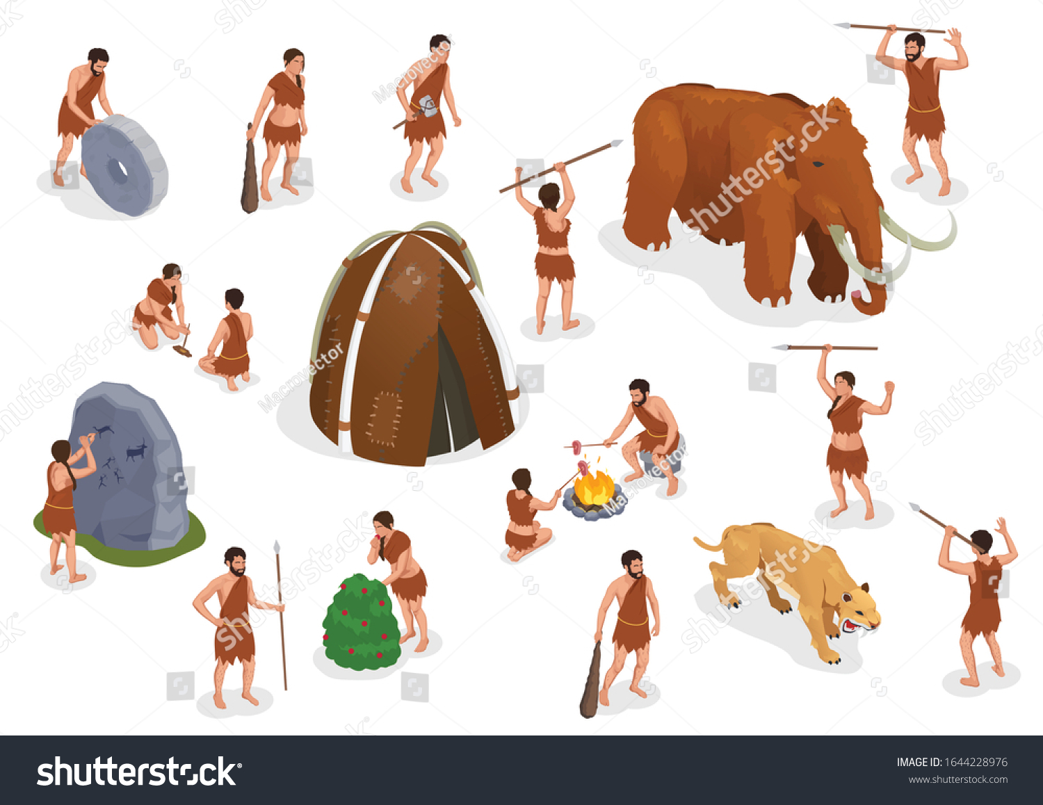 673 Isometric Prehistoric Images, Stock Photos & Vectors | Shutterstock