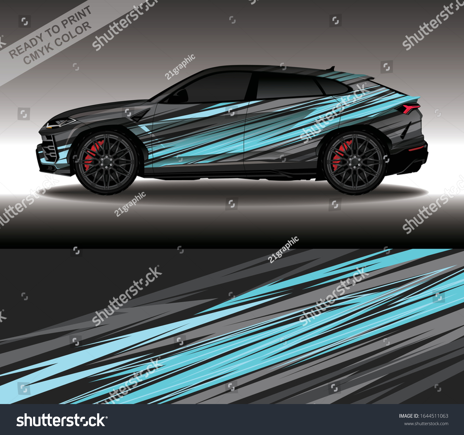 Car Wrap Decal Design Vector Custom Stock Vector (Royalty Free ...