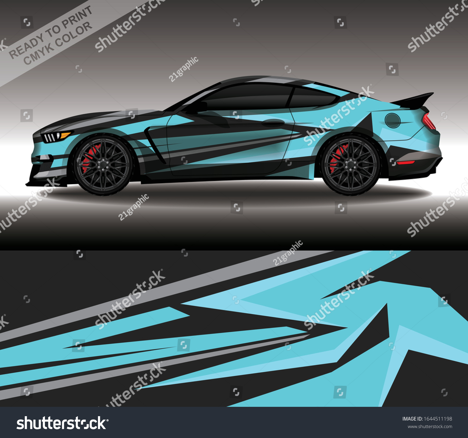 Car Wrap Decal Design Vector Custom Stock Vector (Royalty Free ...