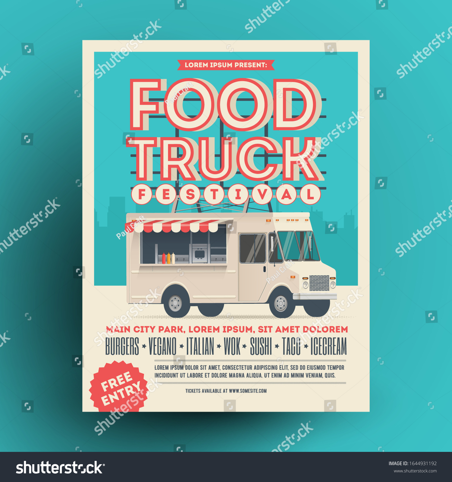 food-truck-street-food-festival-poster-stock-vector-royalty-free
