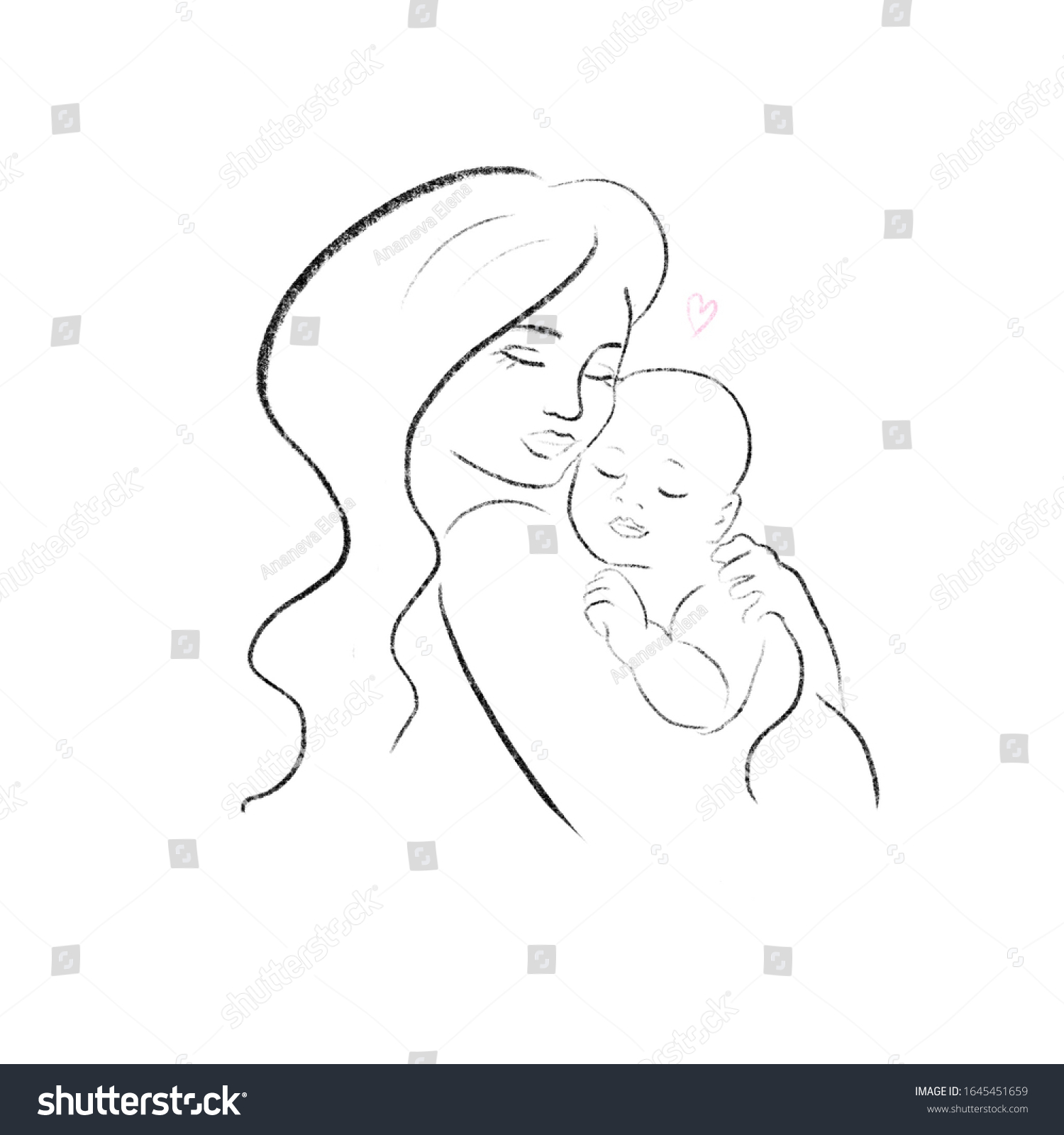 Baby Arms Sketch Stock Illustration 1645451659 | Shutterstock