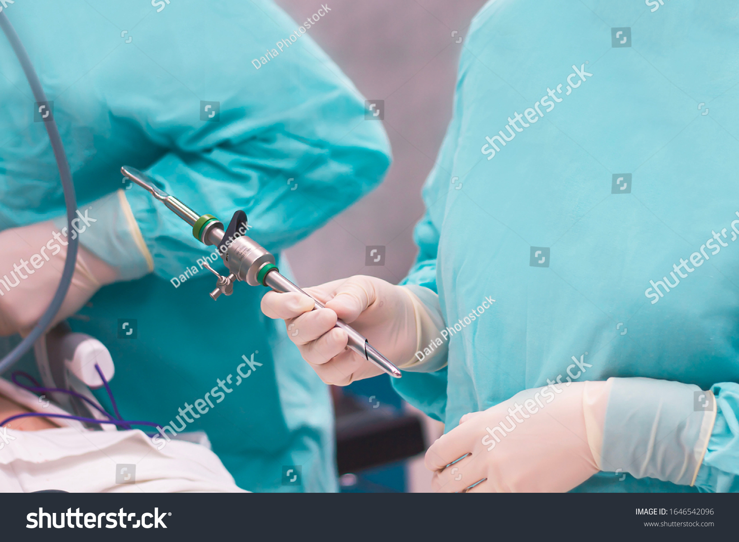 Surgical Laparoscopic Camera Minimally Invasive Closing Stock Photo ...