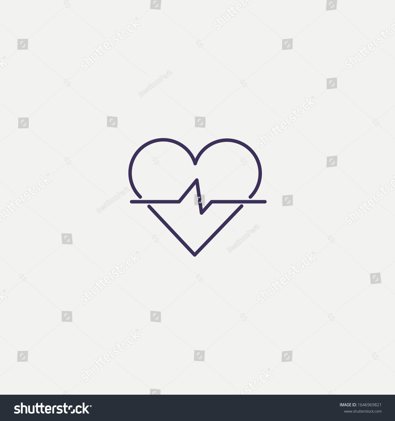 Outline Impulse Iconimpulse Vector Illustration Symbol Stock Vector ...