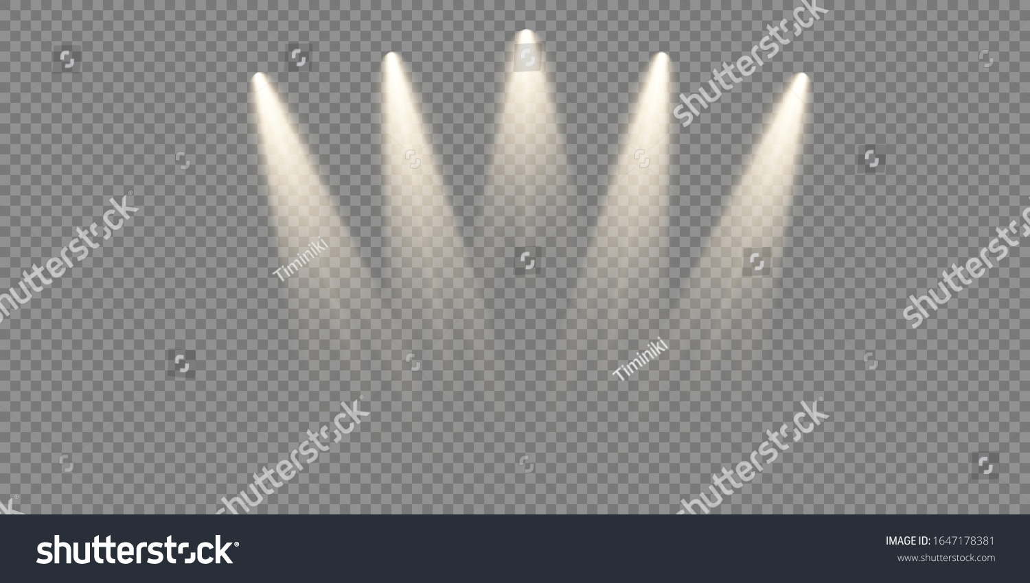 Vector Spotlights Scene Light Effects Stock Vector (Royalty Free ...