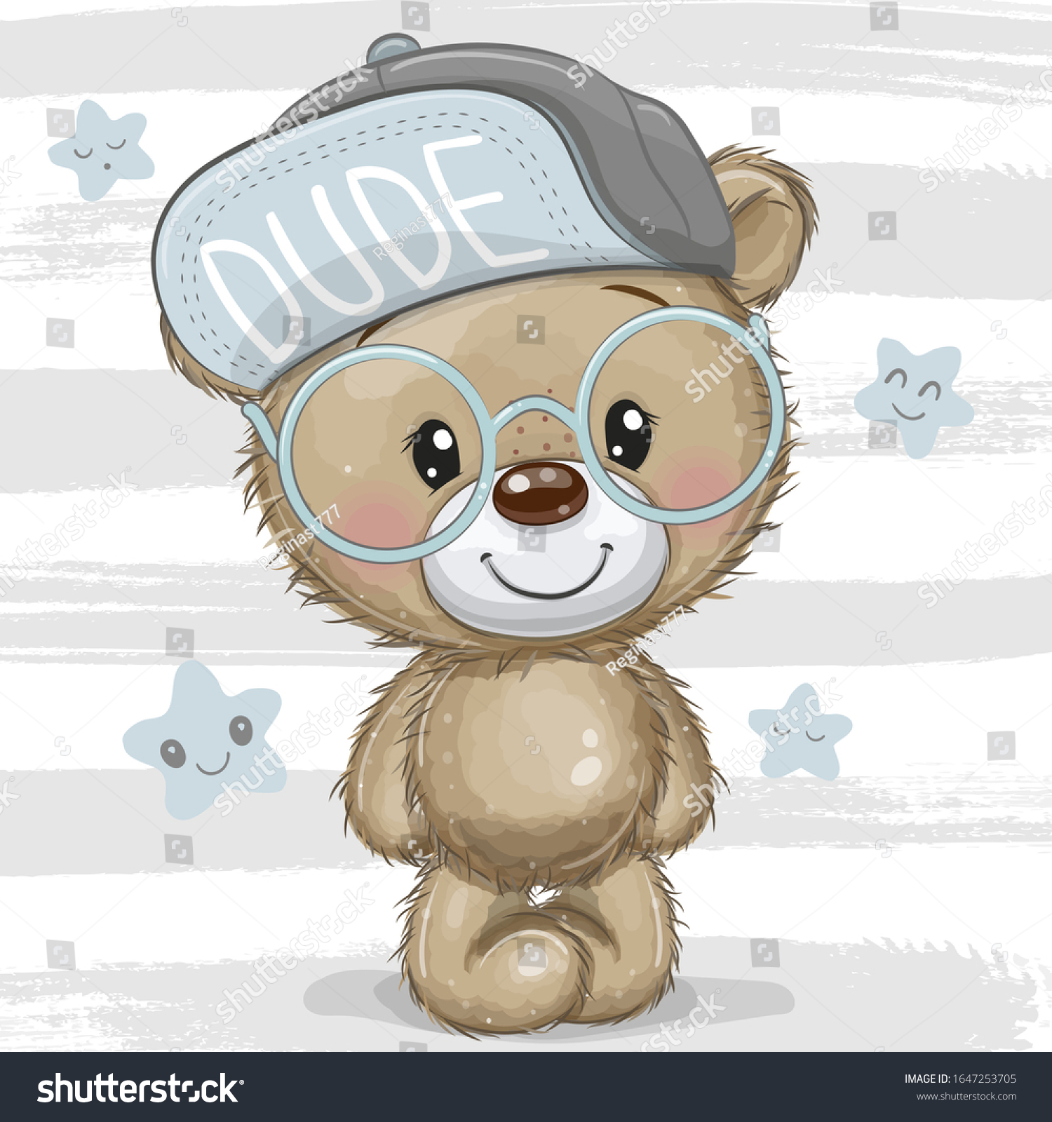 cute cartoon teddy