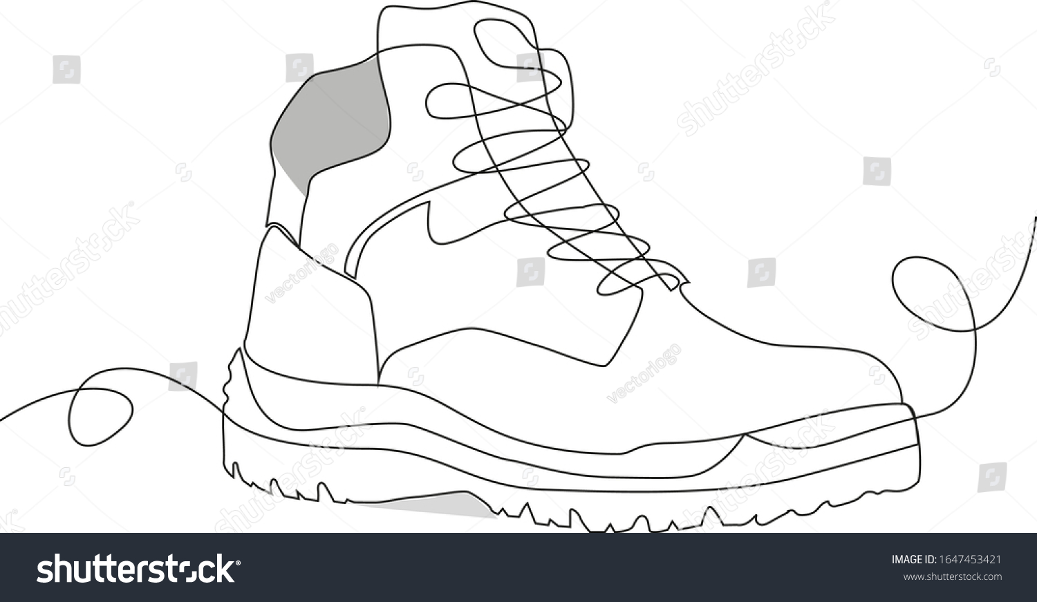 10,542 Walking Boots Line Images, Stock Photos & Vectors | Shutterstock