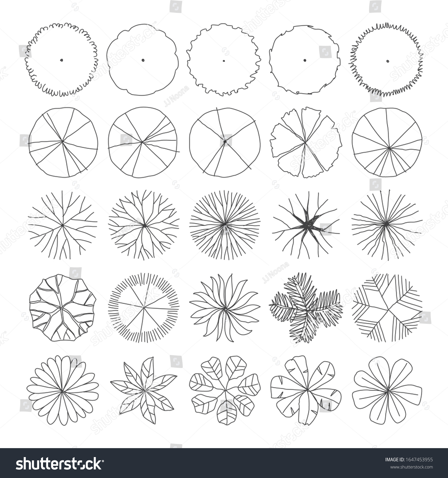 25 Set Free Hand Drawn Doodle Stock Vector (Royalty Free) 1647453955 ...