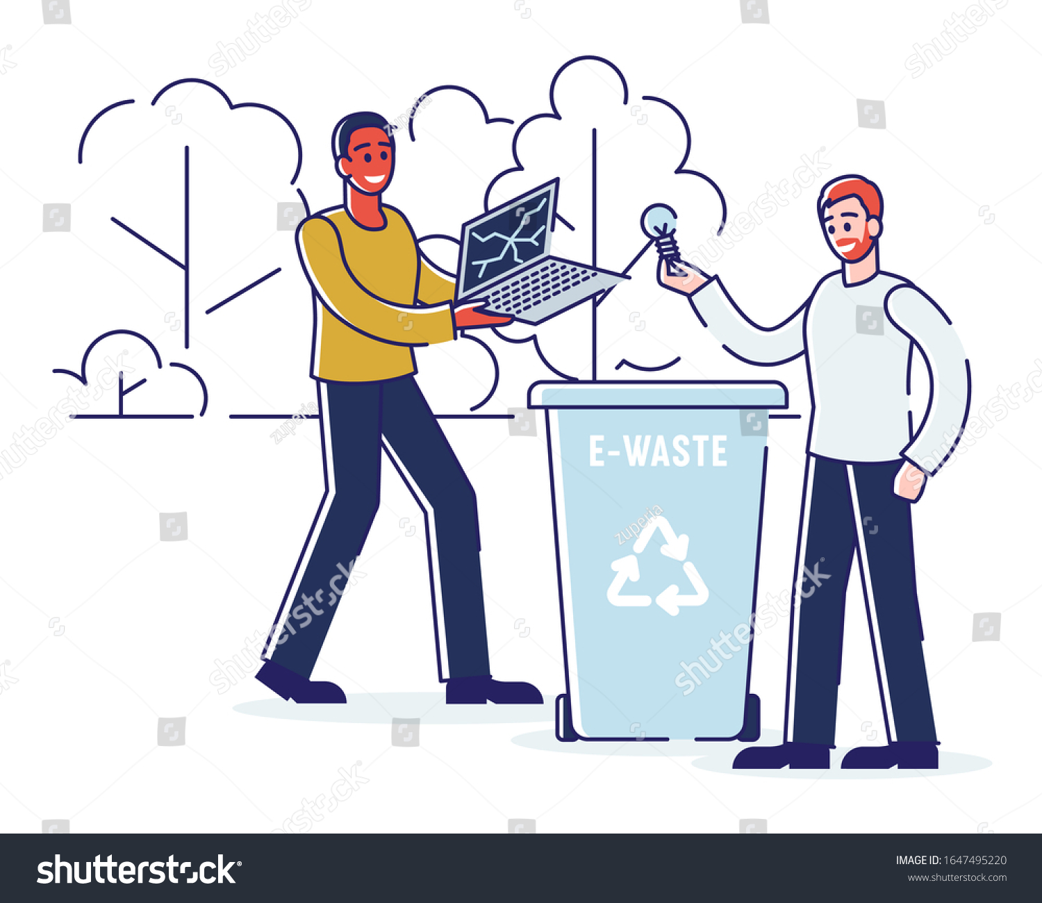 Recycling Saving Ecology Zero Waste Concept Stock Vector (Royalty Free ...