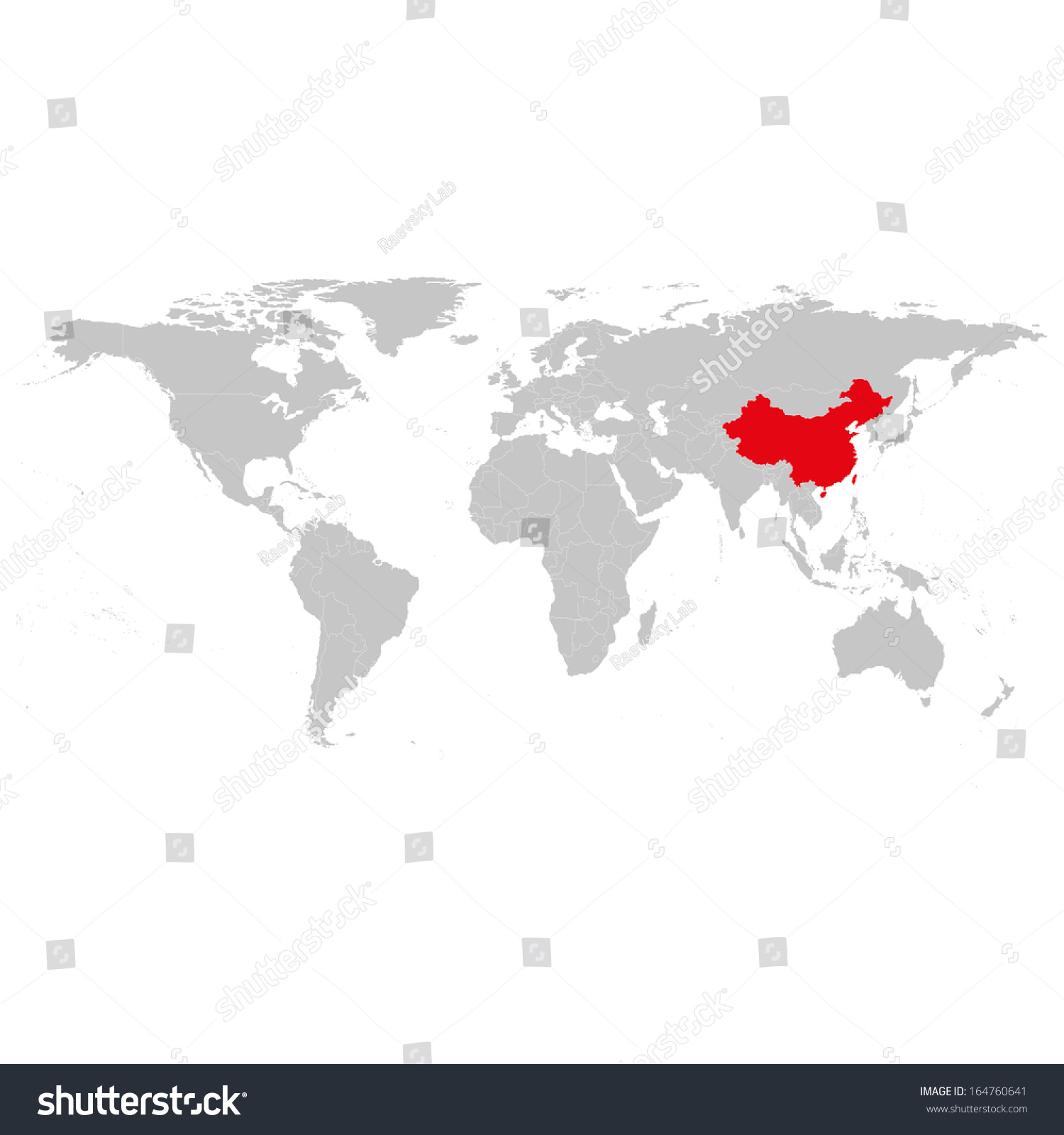 China Map World Background Illustration Stock Illustration 164760641 ...