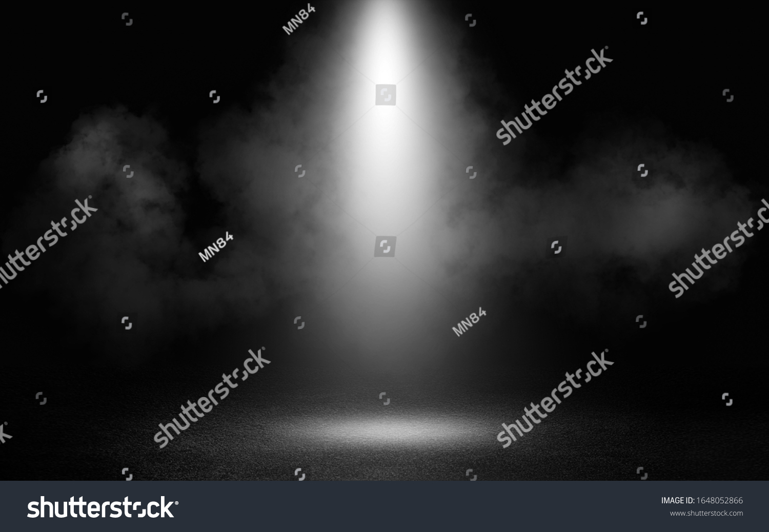 Stage White Smoke Spotlight Background Stock Photo 1648052866