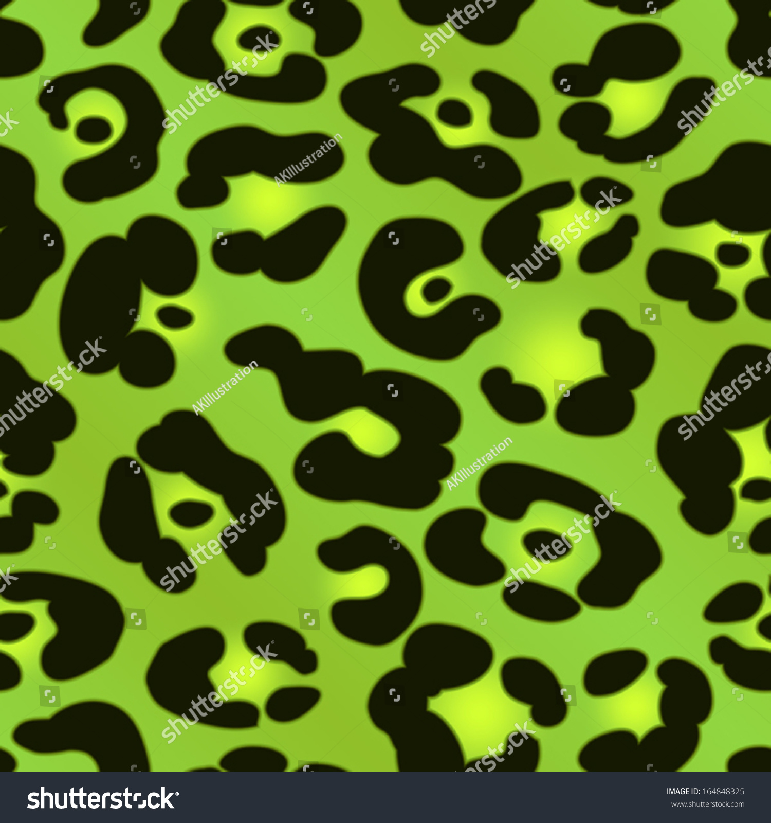 Green Jaguar Spotted Background Seamlessly Repeatable Stock Vector ...