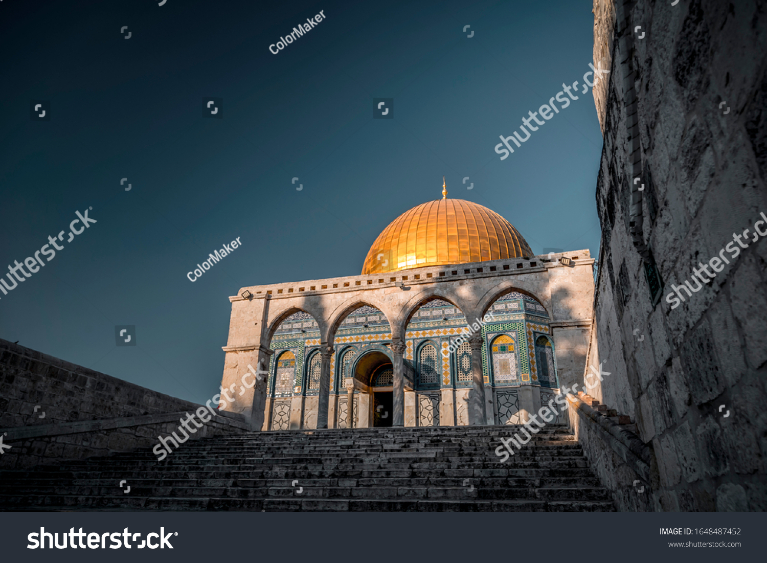 Exterior View Dome Rock Al Qubbat Stock Photo 1648487452 | Shutterstock