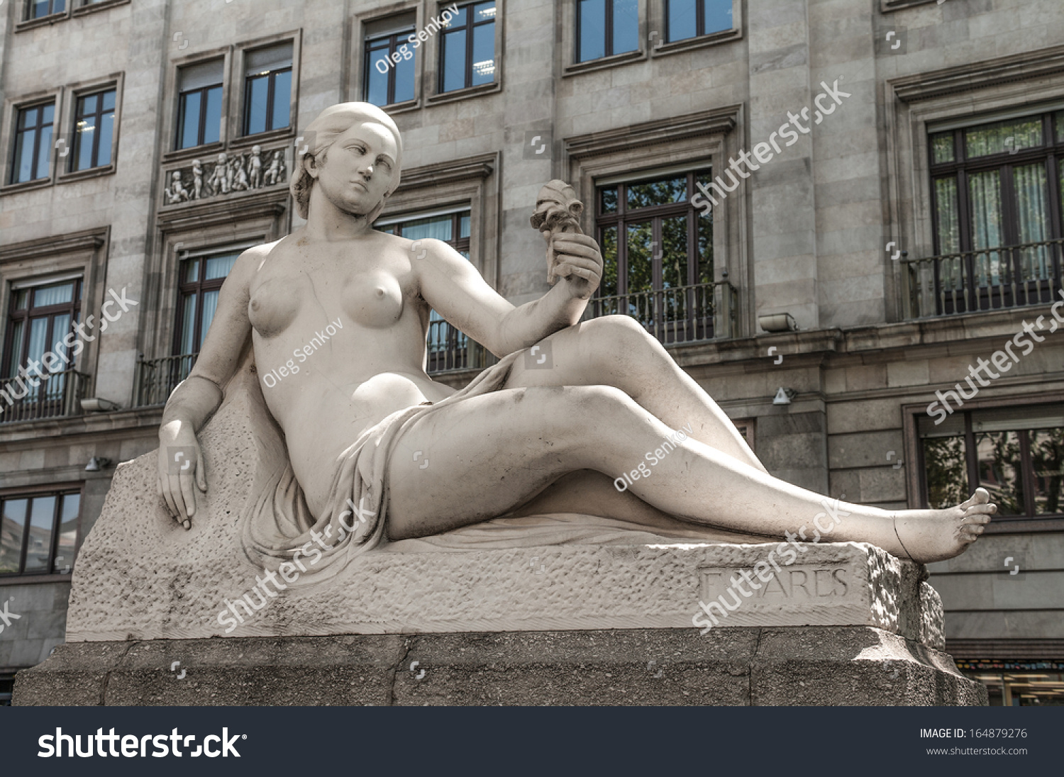 Naked Girl In Barcelona