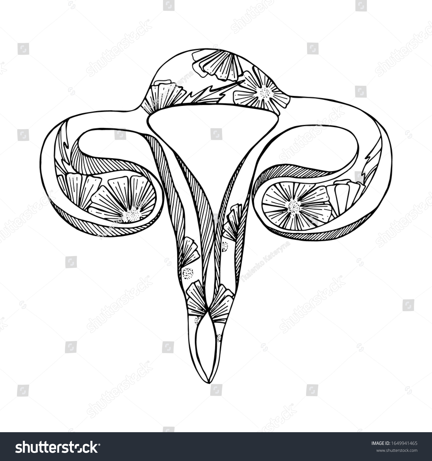 Female Reproductive Systems Healthcare Concept Female Stock Vector Royalty Free 1649941465 4252