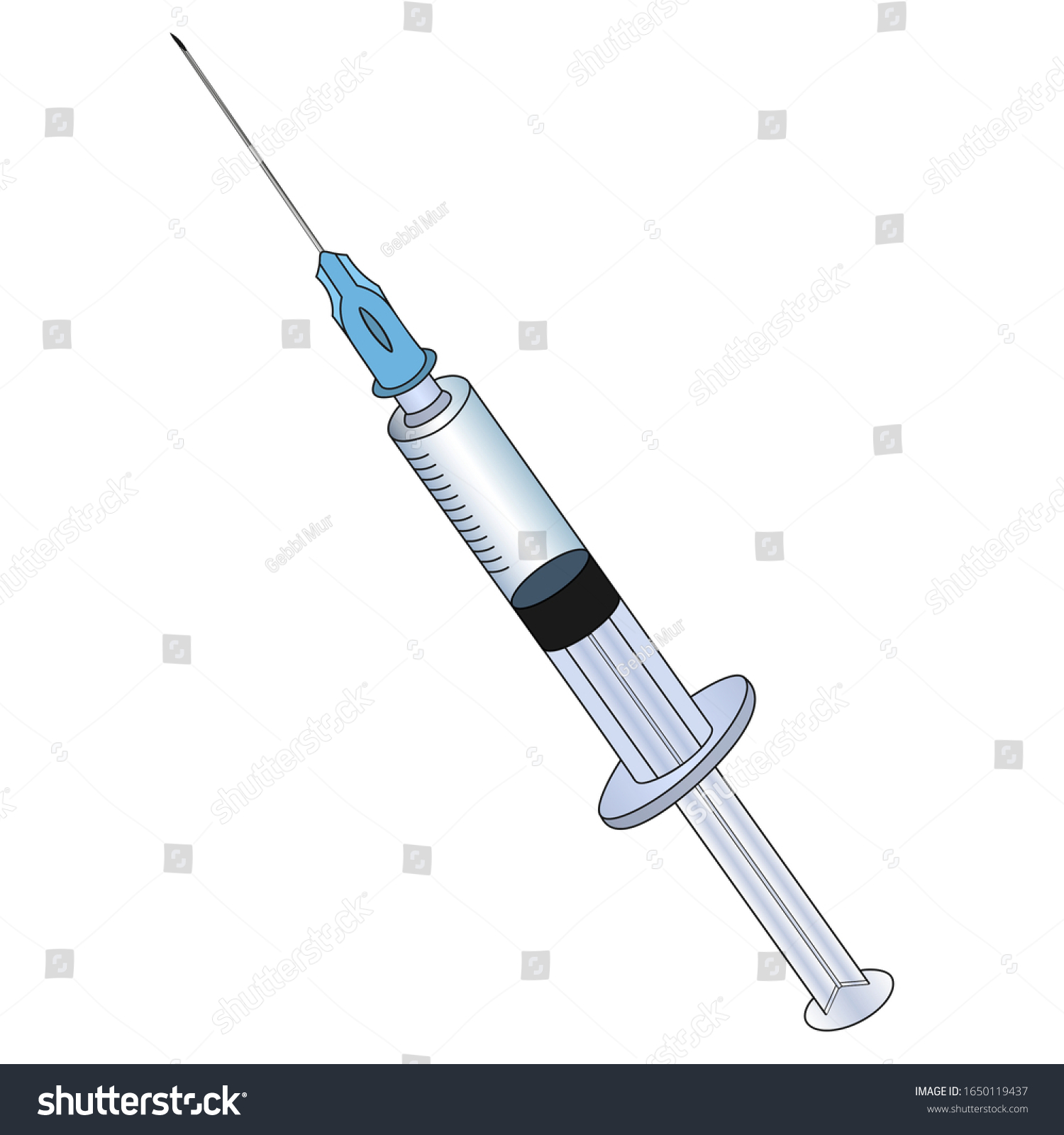 Syringe Injections Diagnostic Punctures Beauty Injections Stock Vector Royalty Free