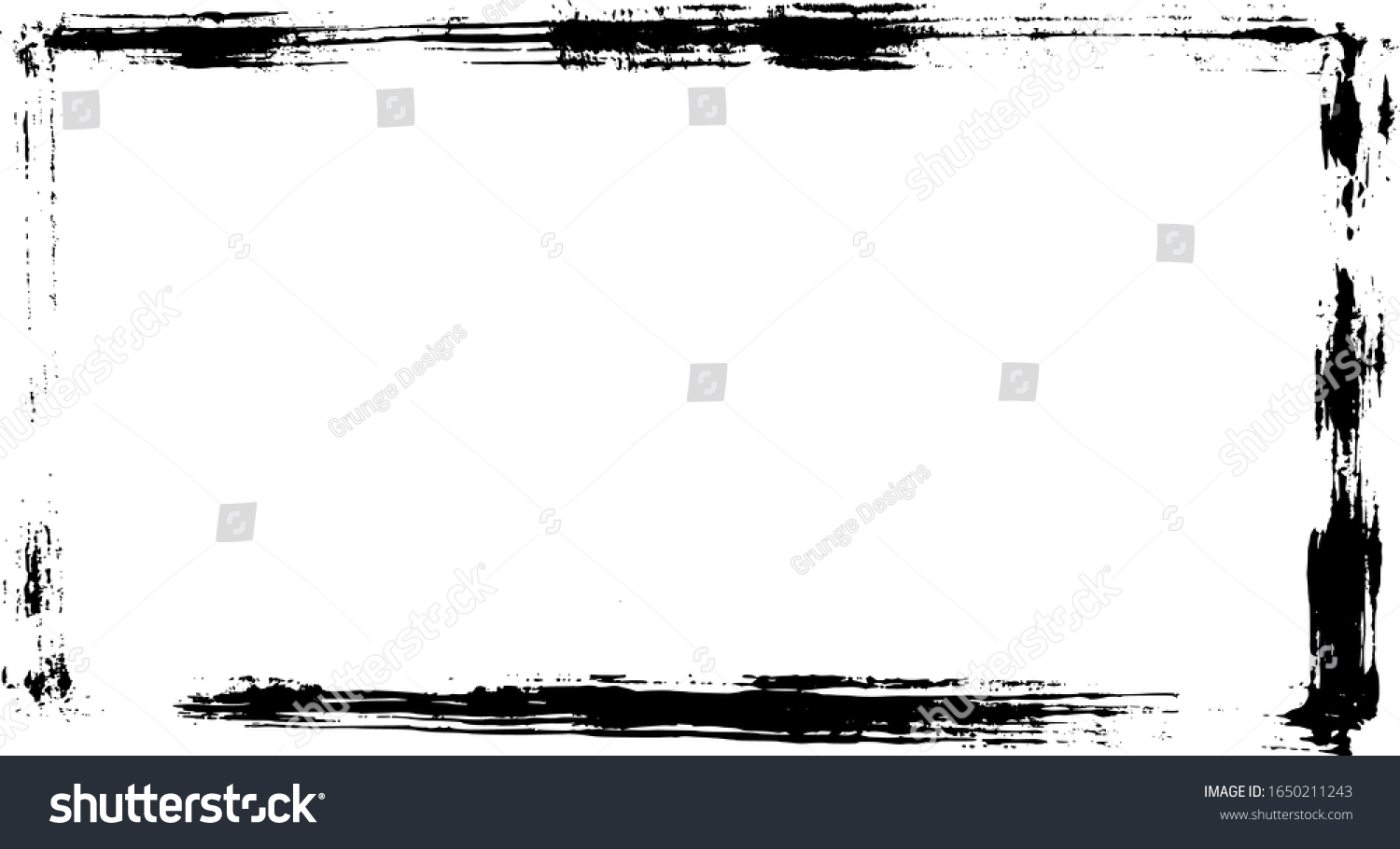 Grunge Distressed Frame Border Background Stock Vector (Royalty Free