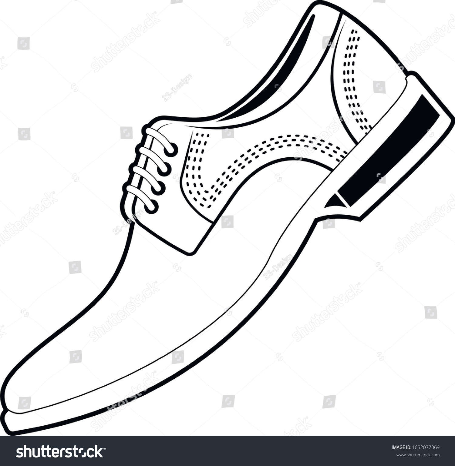 Mens Classic Leather Shoe Shoes Logo Stock Vector (Royalty Free ...
