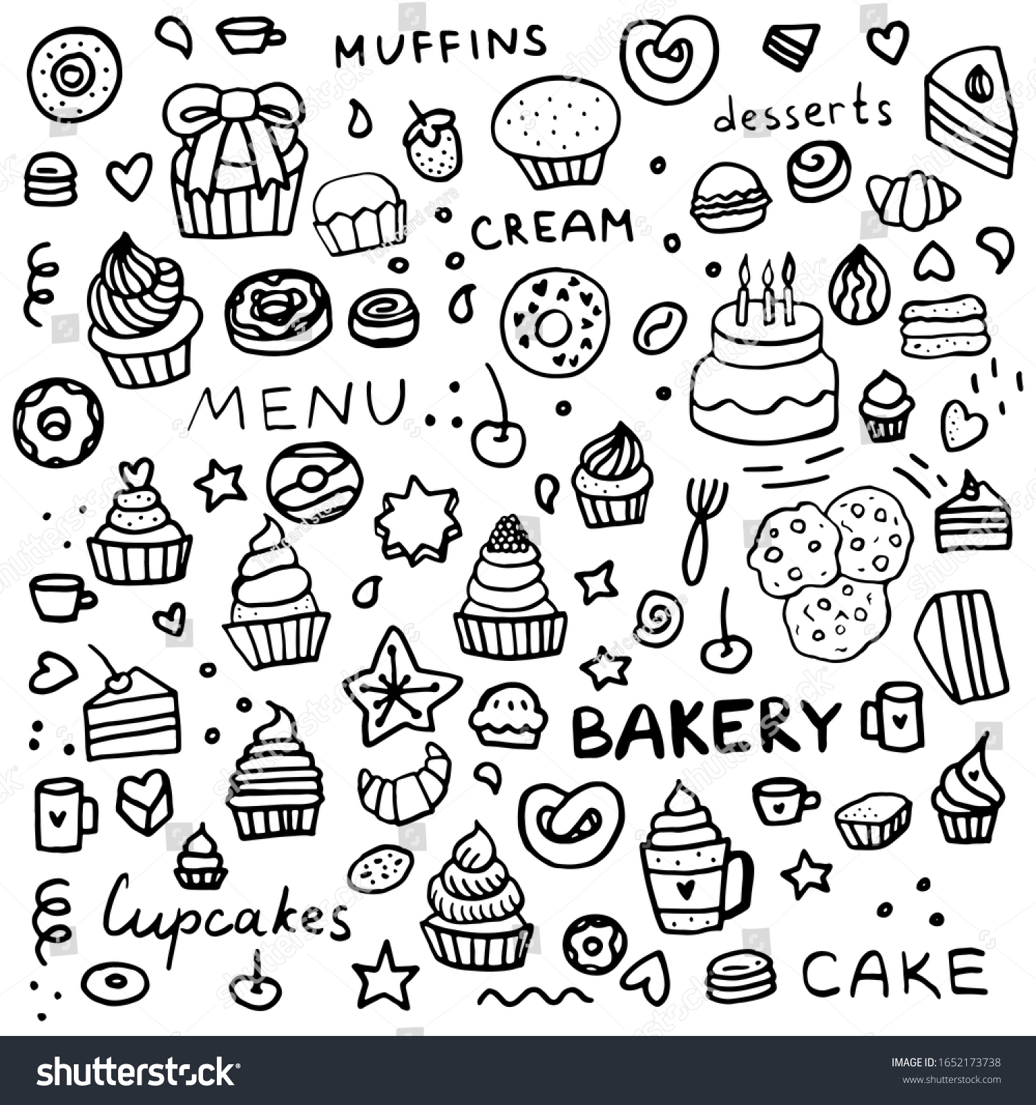 55,392 Pastry doodles Images, Stock Photos & Vectors | Shutterstock