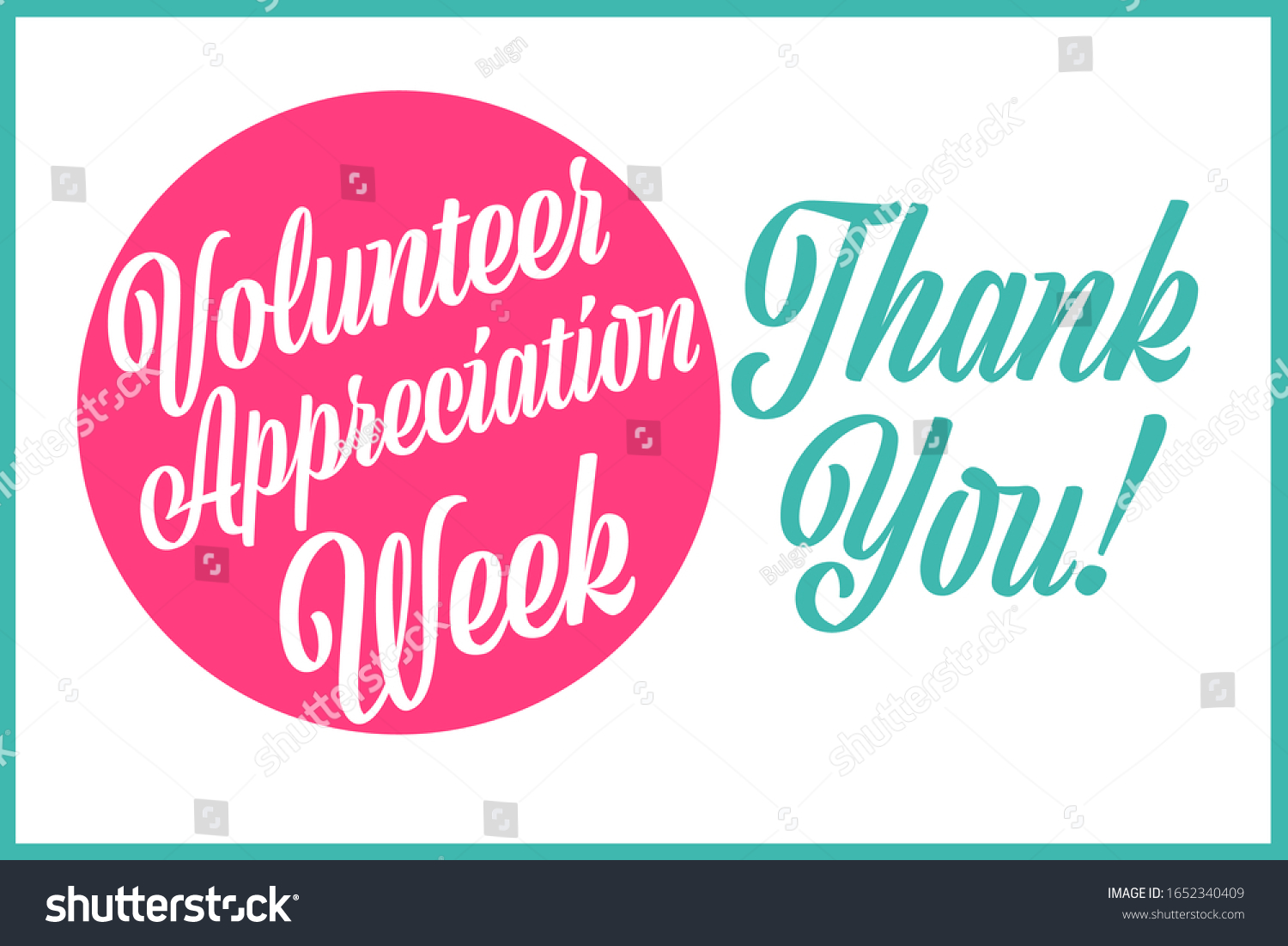 National Volunteer Appreciation Week Holiday Concept Stock Vector