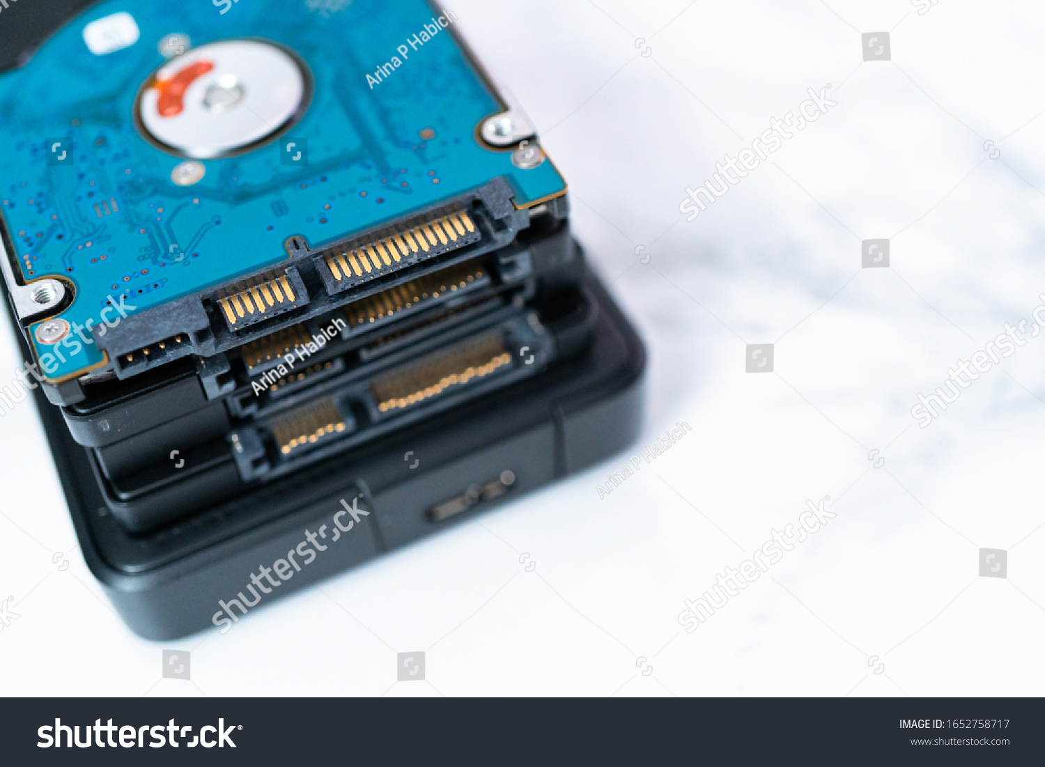 Internal External Solid State Hard Drives Stock Photo 1652758717