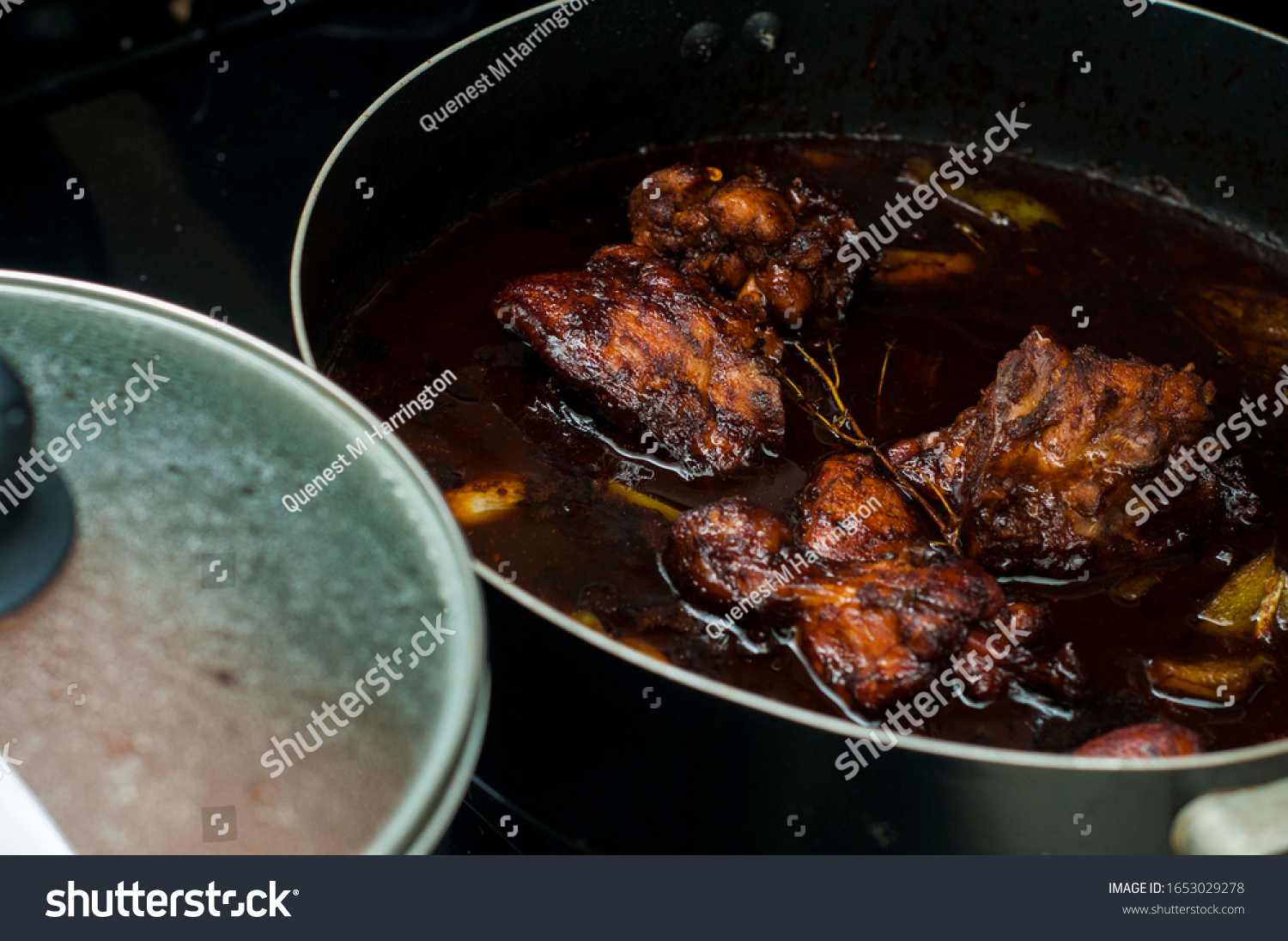 Jamaican Food Cooking Kitchen Stock Photo 1653029278 Shutterstock   Stock Photo Jamaican Food Cooking In Kitchen 1653029278 