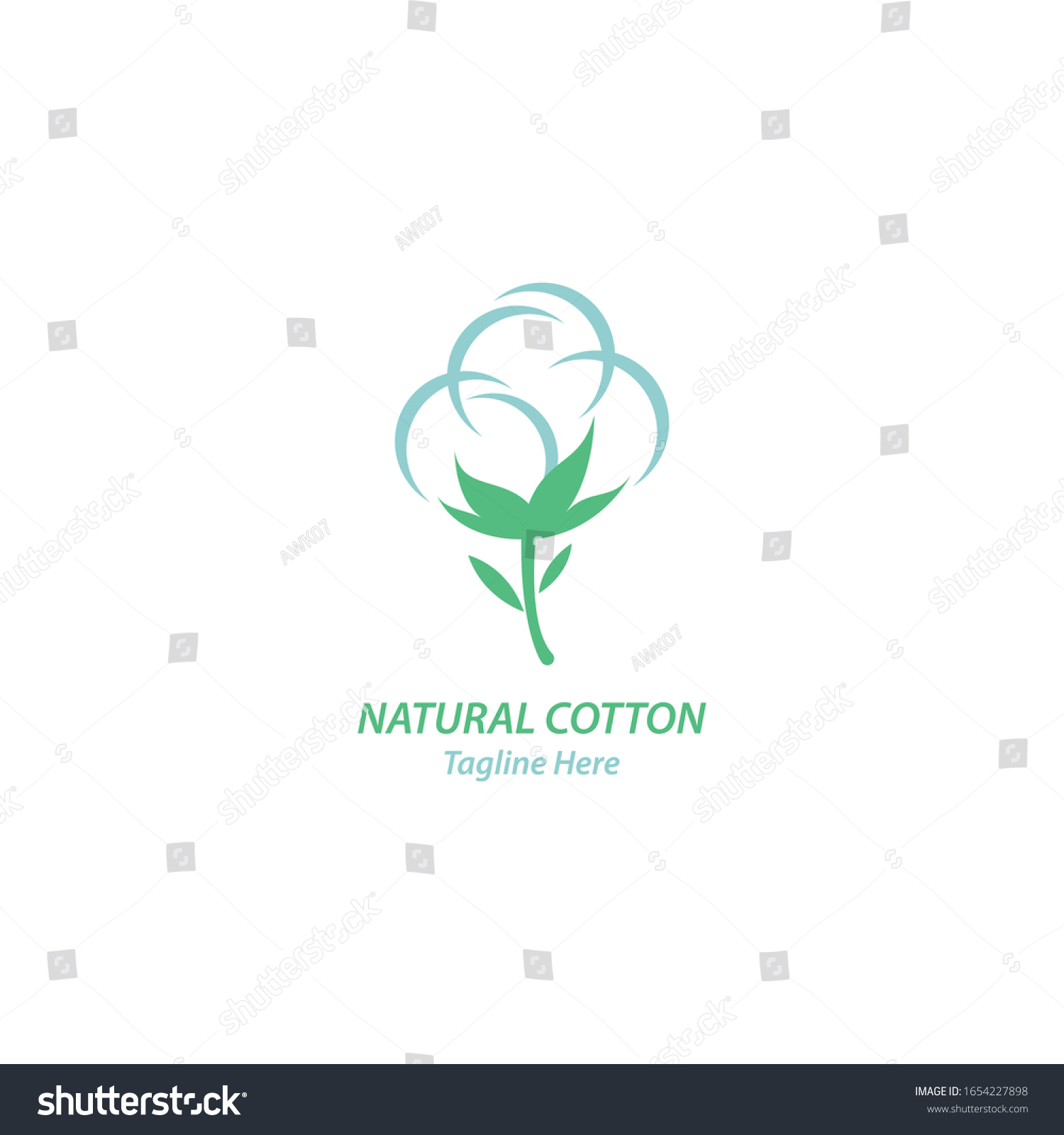 Cotton Logo Illustration Vector Design Stock Vector (Royalty Free ...