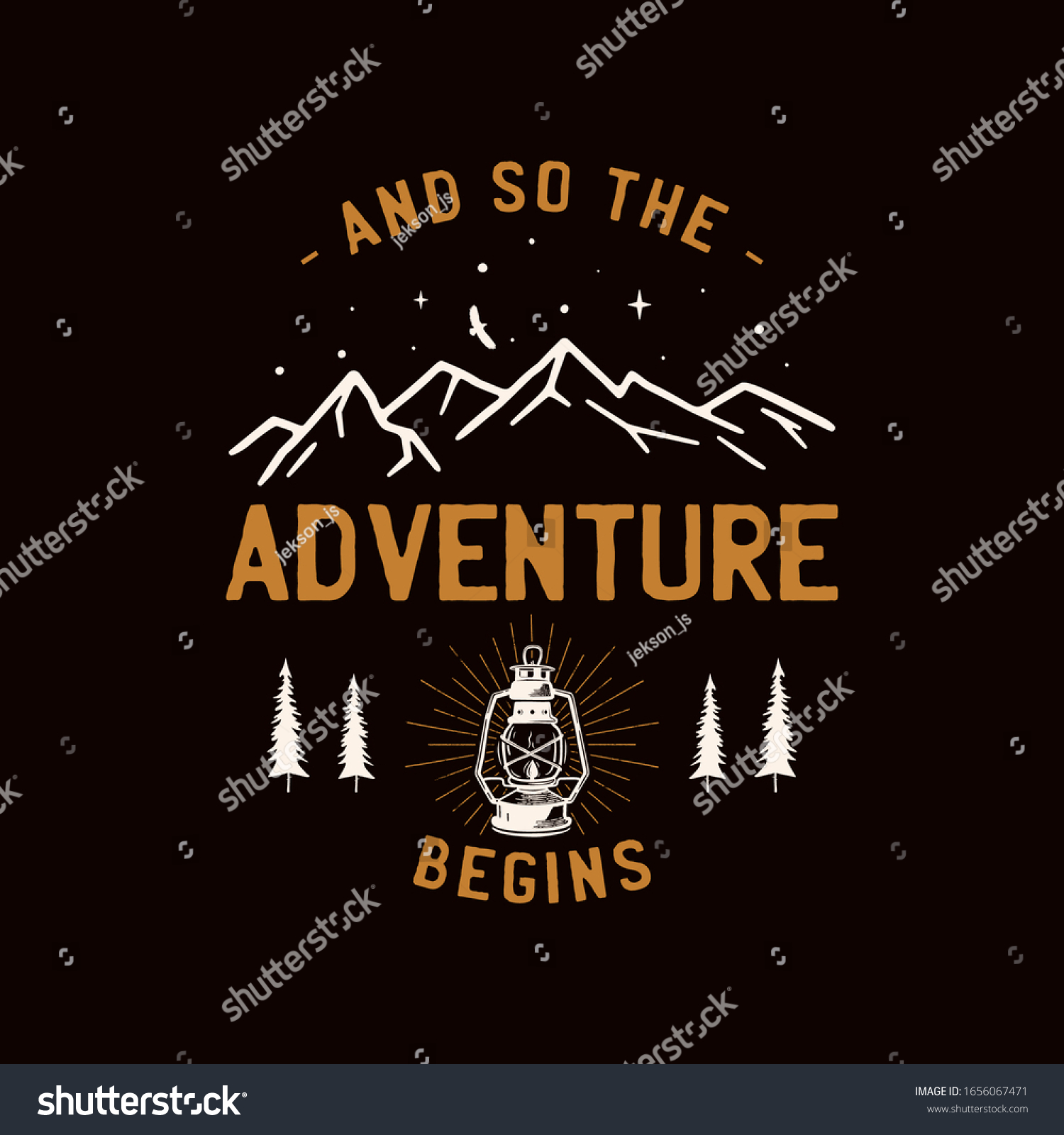 Vintage Camp Patch Logo Mountain Wildlife Stock Vector (Royalty Free ...