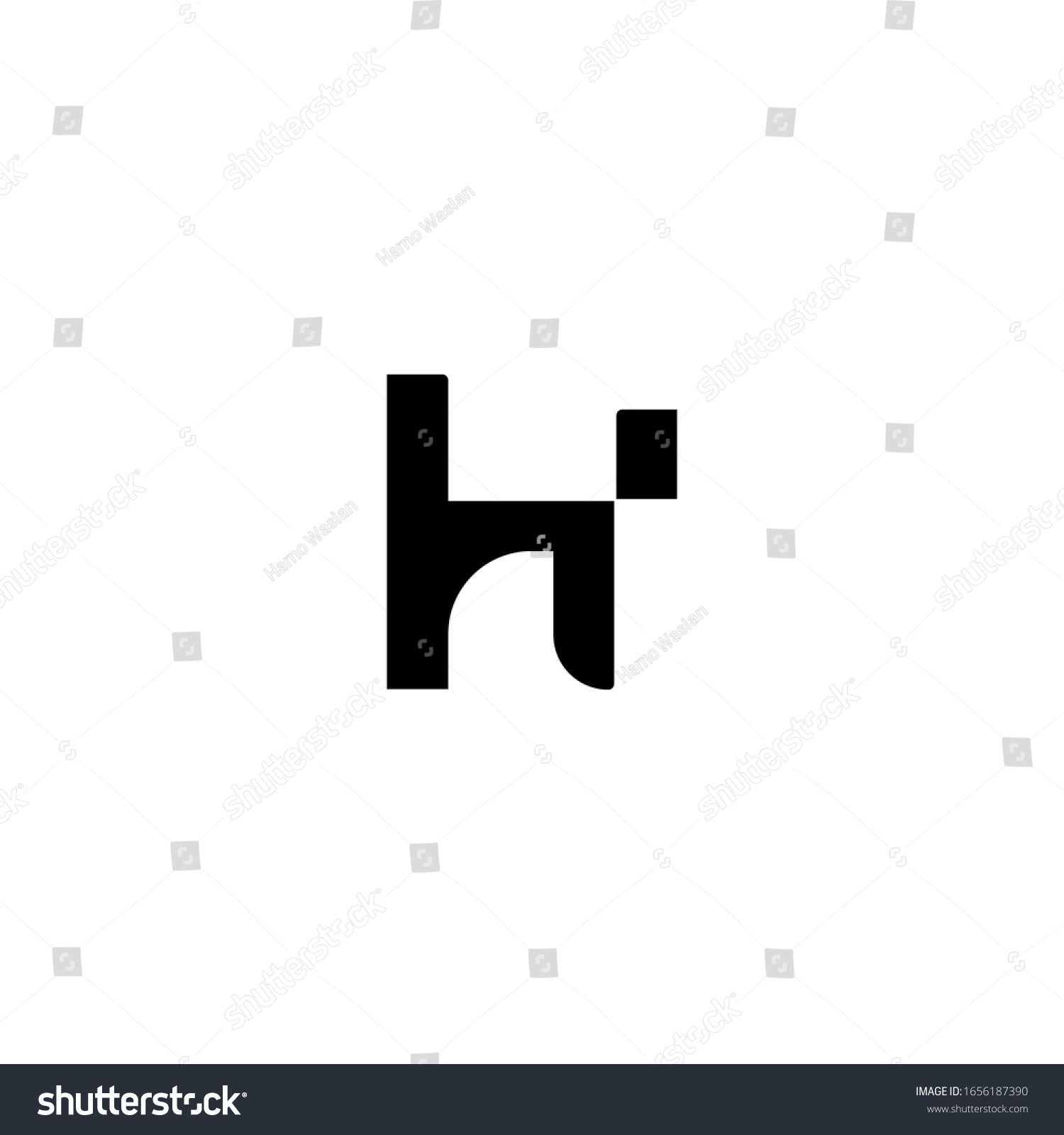 H Letter Brand Logo Vector Stock Vector (Royalty Free) 1656187390 ...