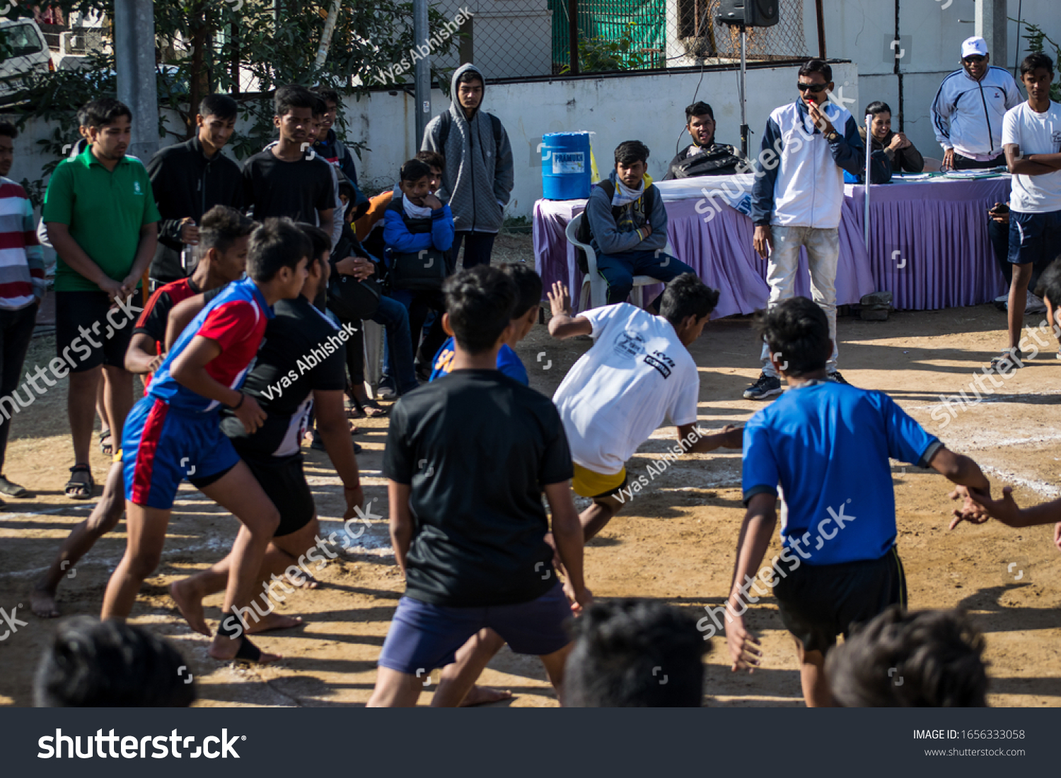 Young Boys Playing Kabaddi Ground Vadodara Stock Photo 1656333058 ...