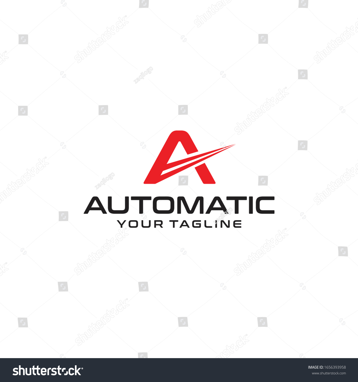 Automatic Logo Simple Templates Vector Letter Stock Vector (Royalty ...