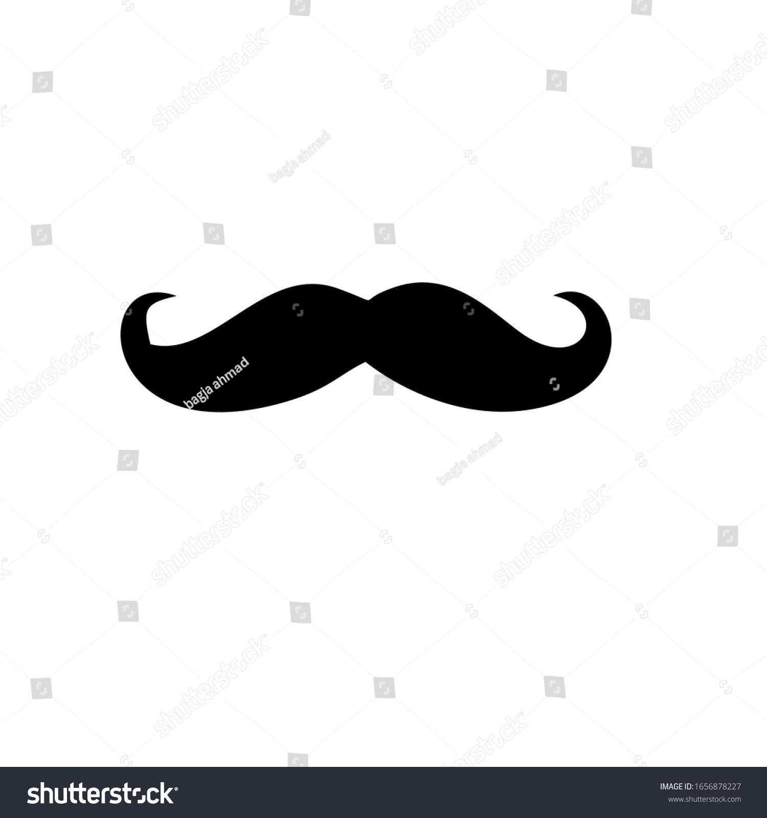 Mustache Logo Vector Modern Template Stock Vector (Royalty Free ...