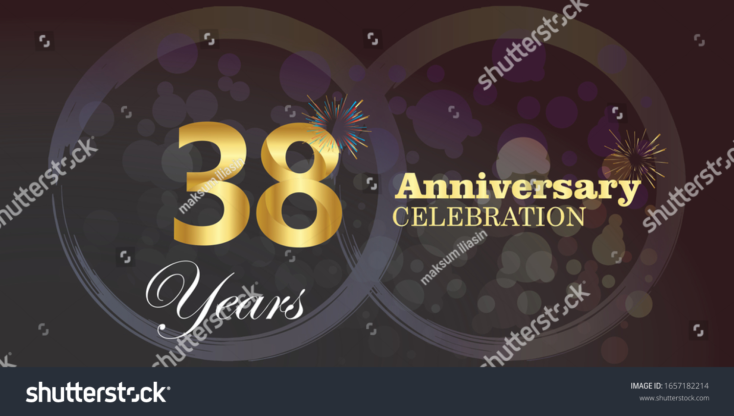 38 Anniversary Logo Vector Template Design Stock Vector (Royalty Free ...