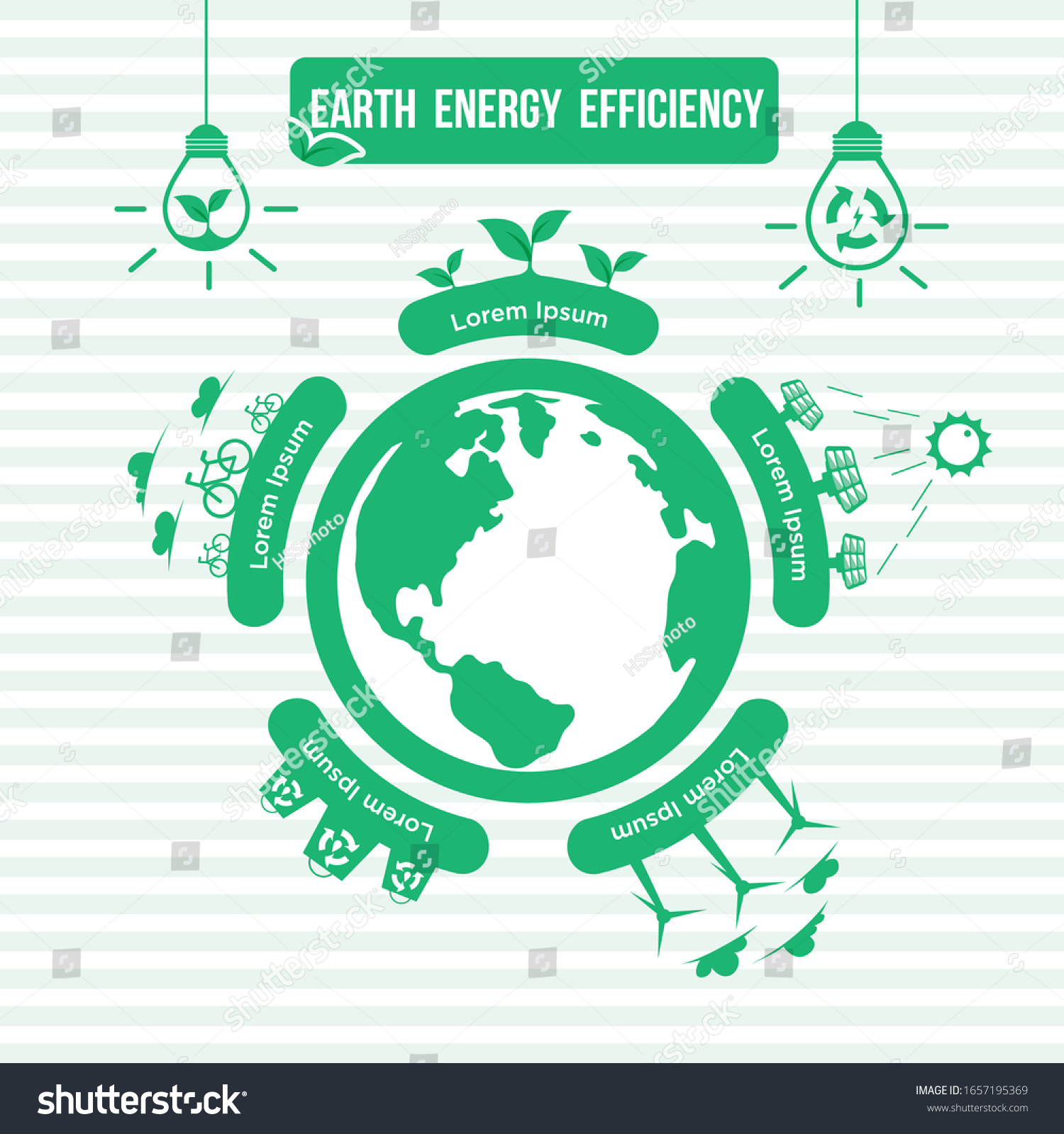 Energy Efficiency Infographic Vector Illustration Stock Vector (Royalty ...