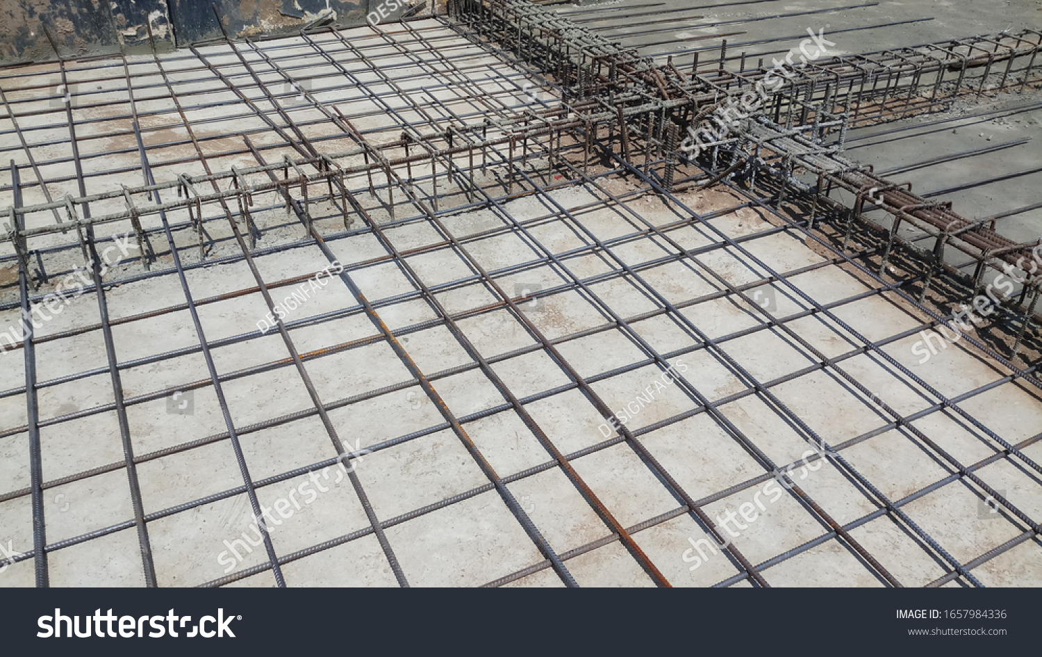 Ground Floor Slab Reinforcement Laying Rebar Stock Photo 1657984336 ...