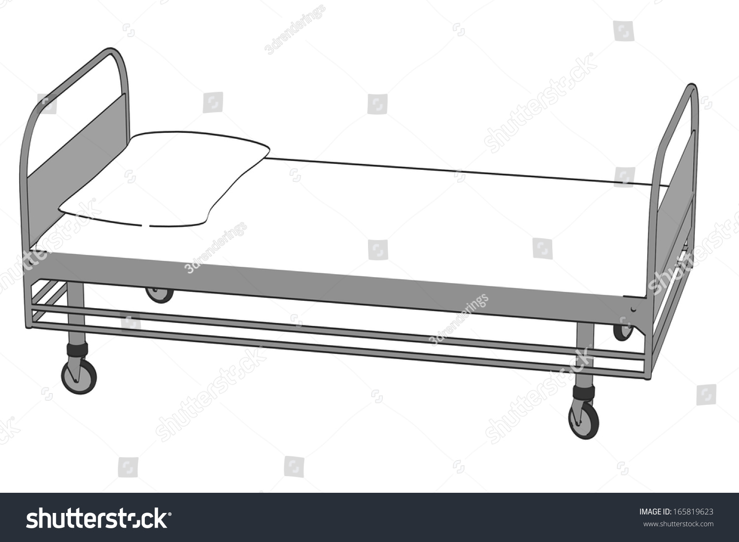 Мультяшная кровать в больниц