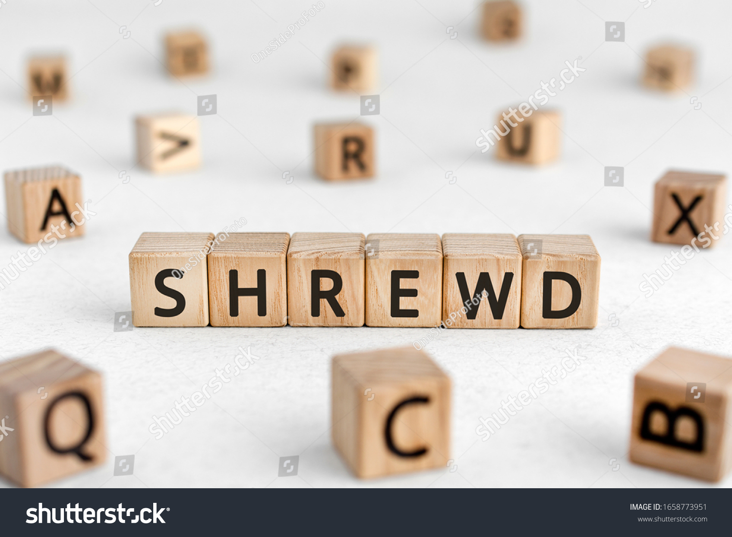 5 letter word using shrewd