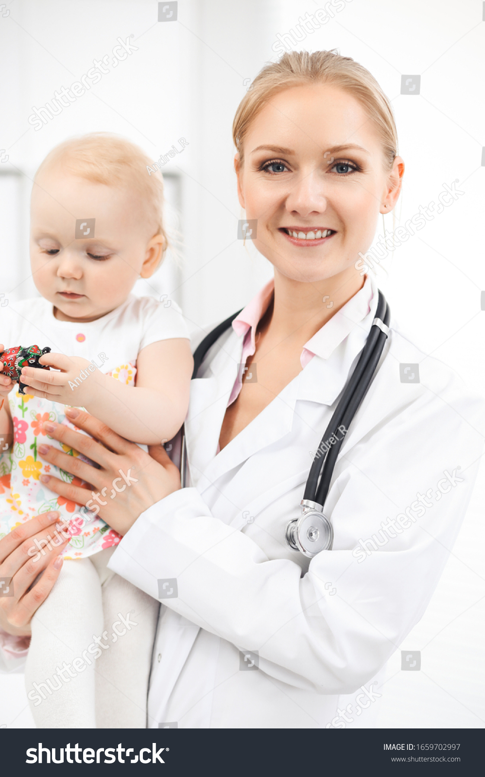 Doctor Patient Toddler Hospital Little Girl Stock Photo 1659702997 ...