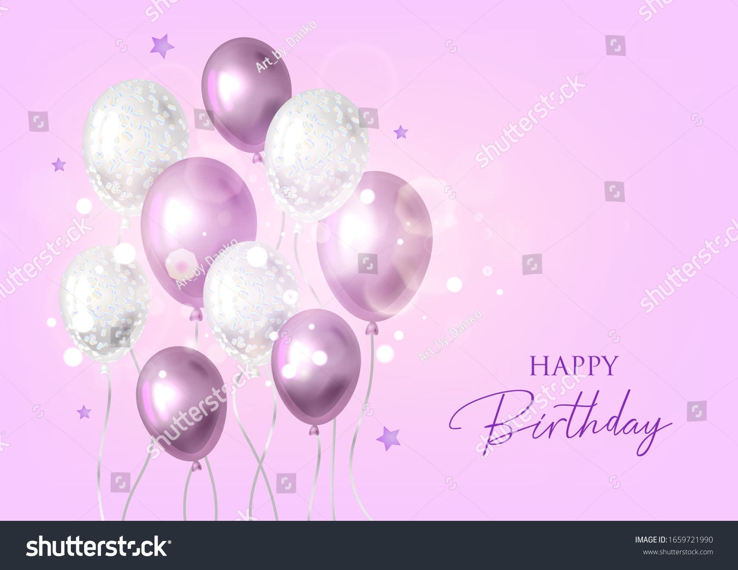 Happy Birthday Background Balloons Stock Vector (Royalty Free ...