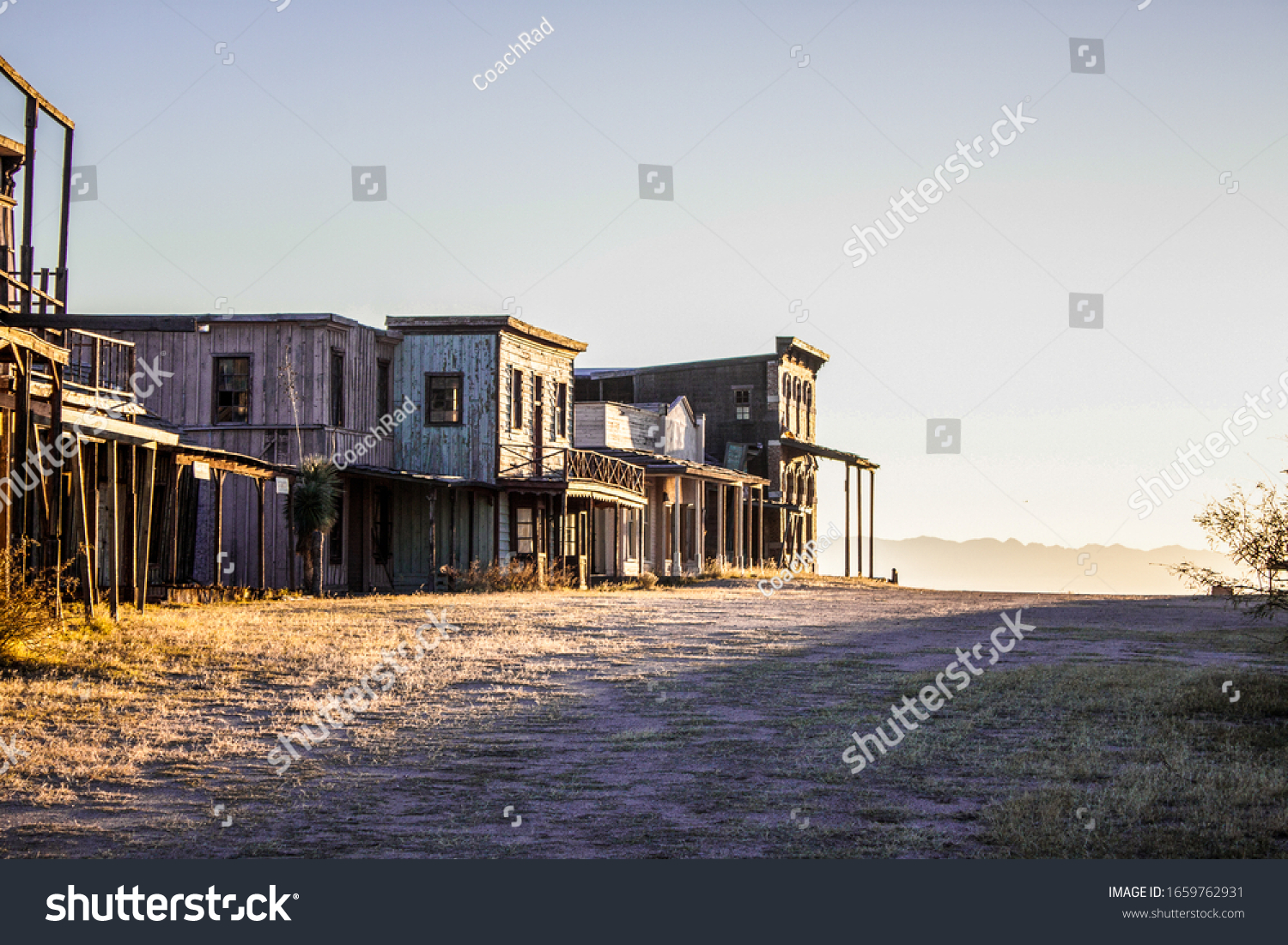 Ghost Town Movie Set View Main Stock Photo 1659762931 | Shutterstock