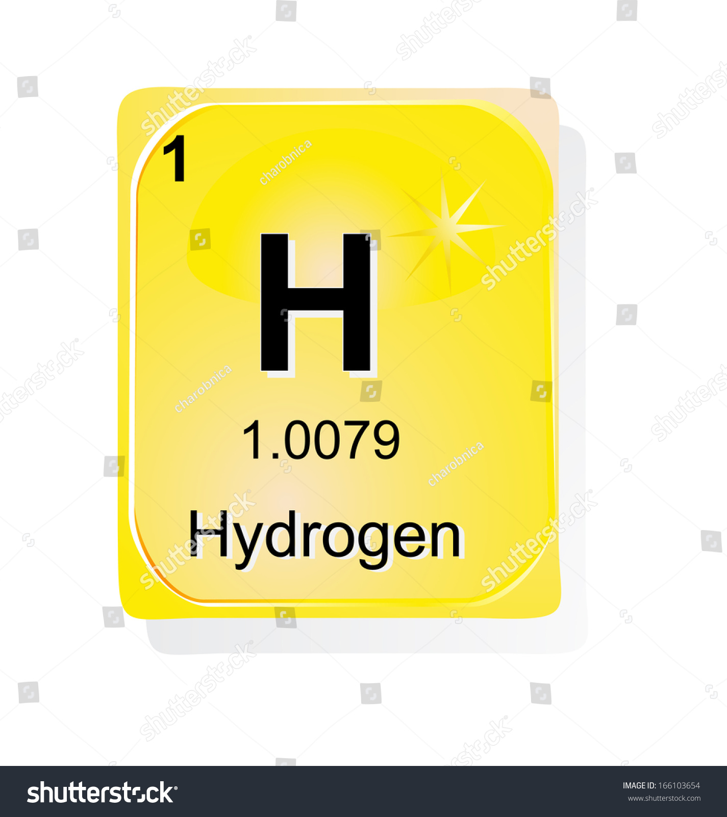 Hydrogen Chemical Element Atomic Number Symbol Stock Vector Royalty Free 166103654 Shutterstock 8881