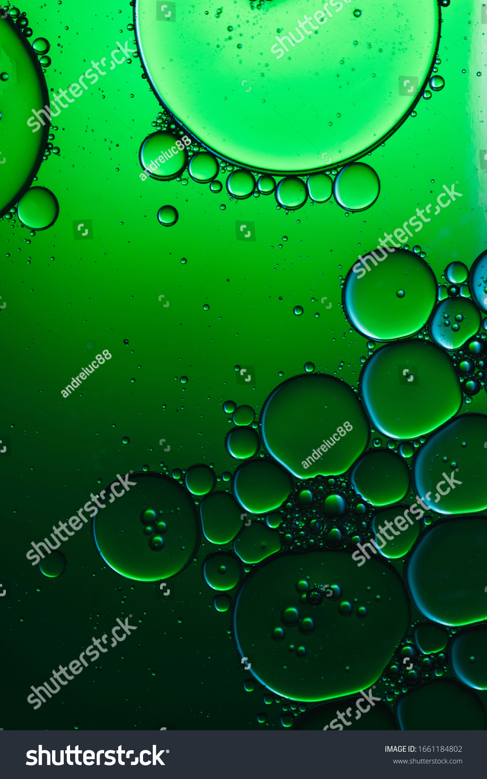 Abstract Green Biology Background Cells Under Stock Photo 1661184802 ...