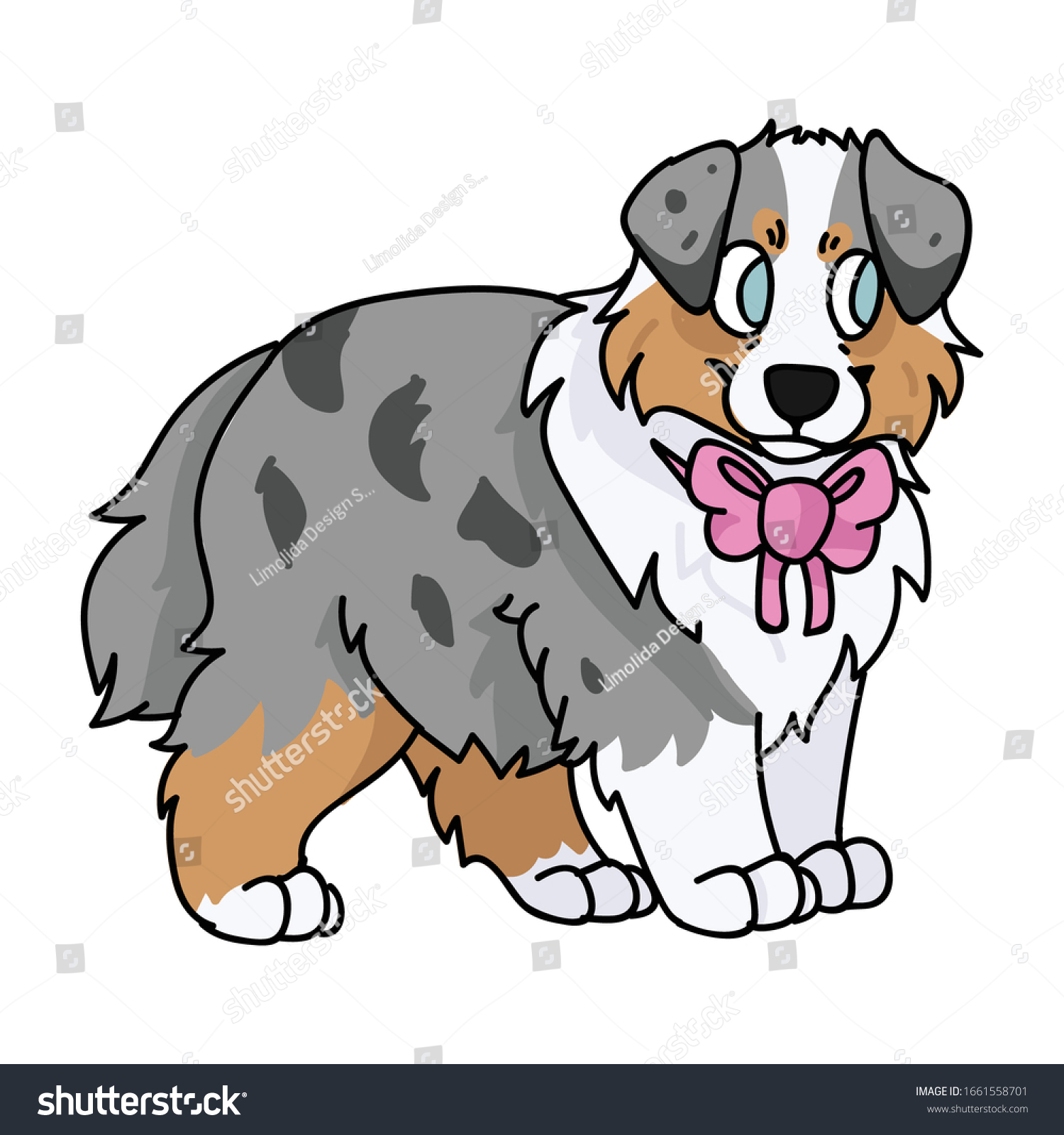 australian shepherd clipart