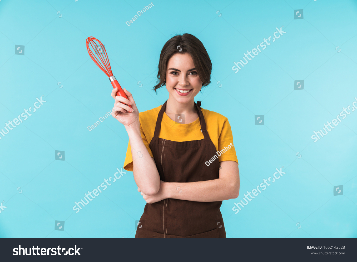 Image Cute Cheery Young Woman Chef Stock Photo 1662142528 | Shutterstock