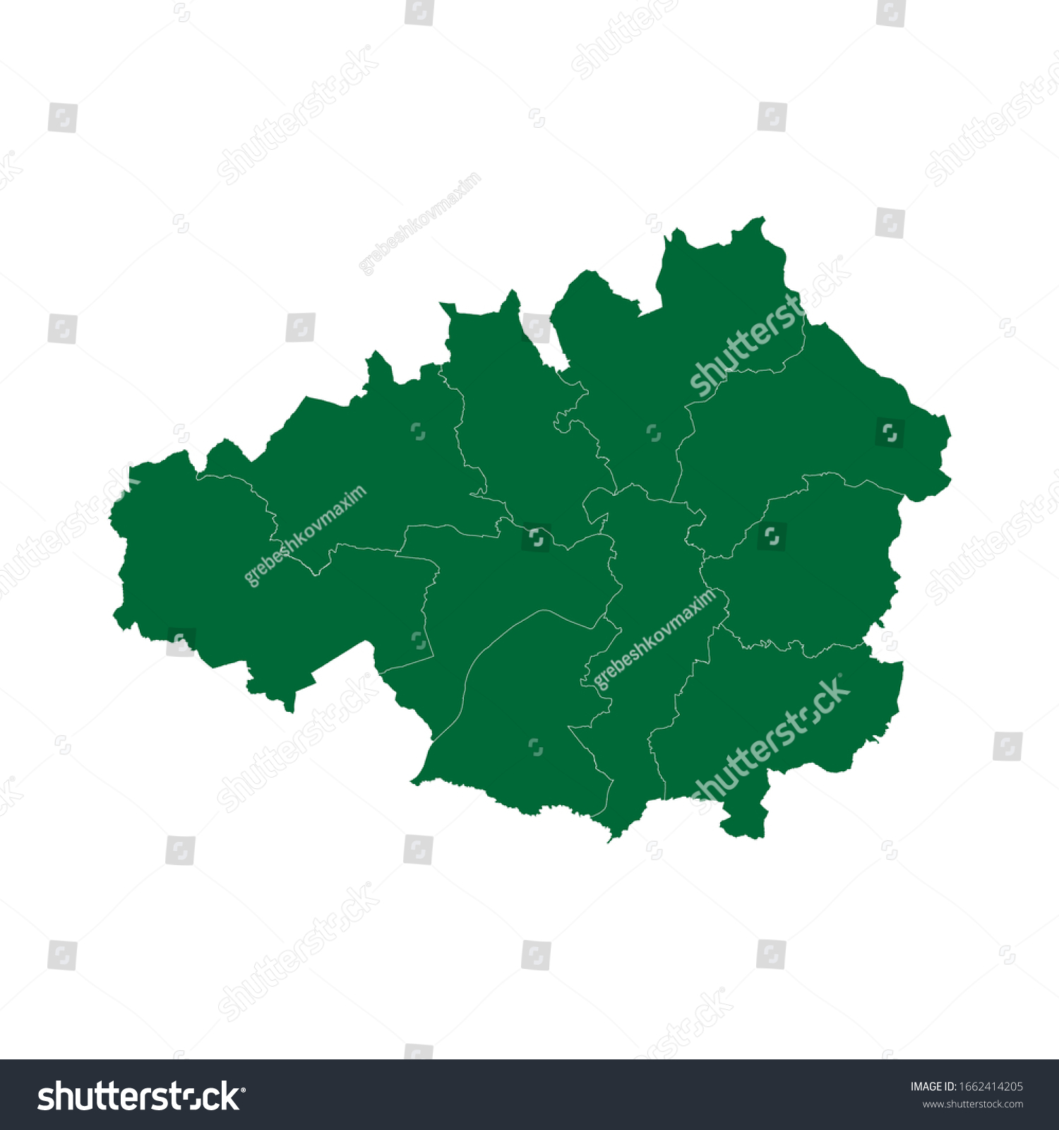 5 725 Greater Manchester Images Stock Photos Vectors Shutterstock   Stock Vector High Quality Map Of Greater Manchester Is A Ceremonial County Of England With Borders Of The 1662414205 