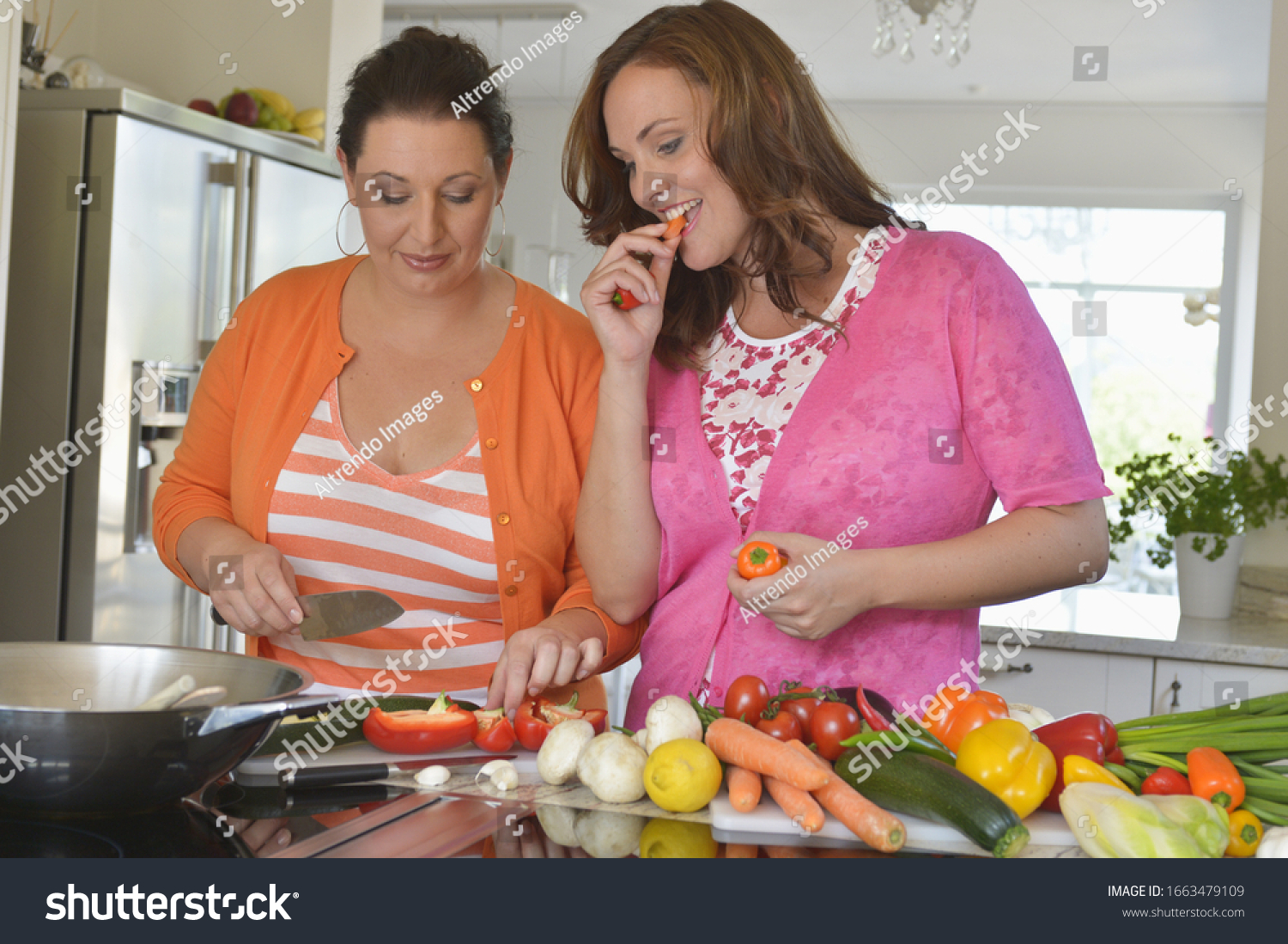 stock-photo-mid-adult-women-in-kitchen-p